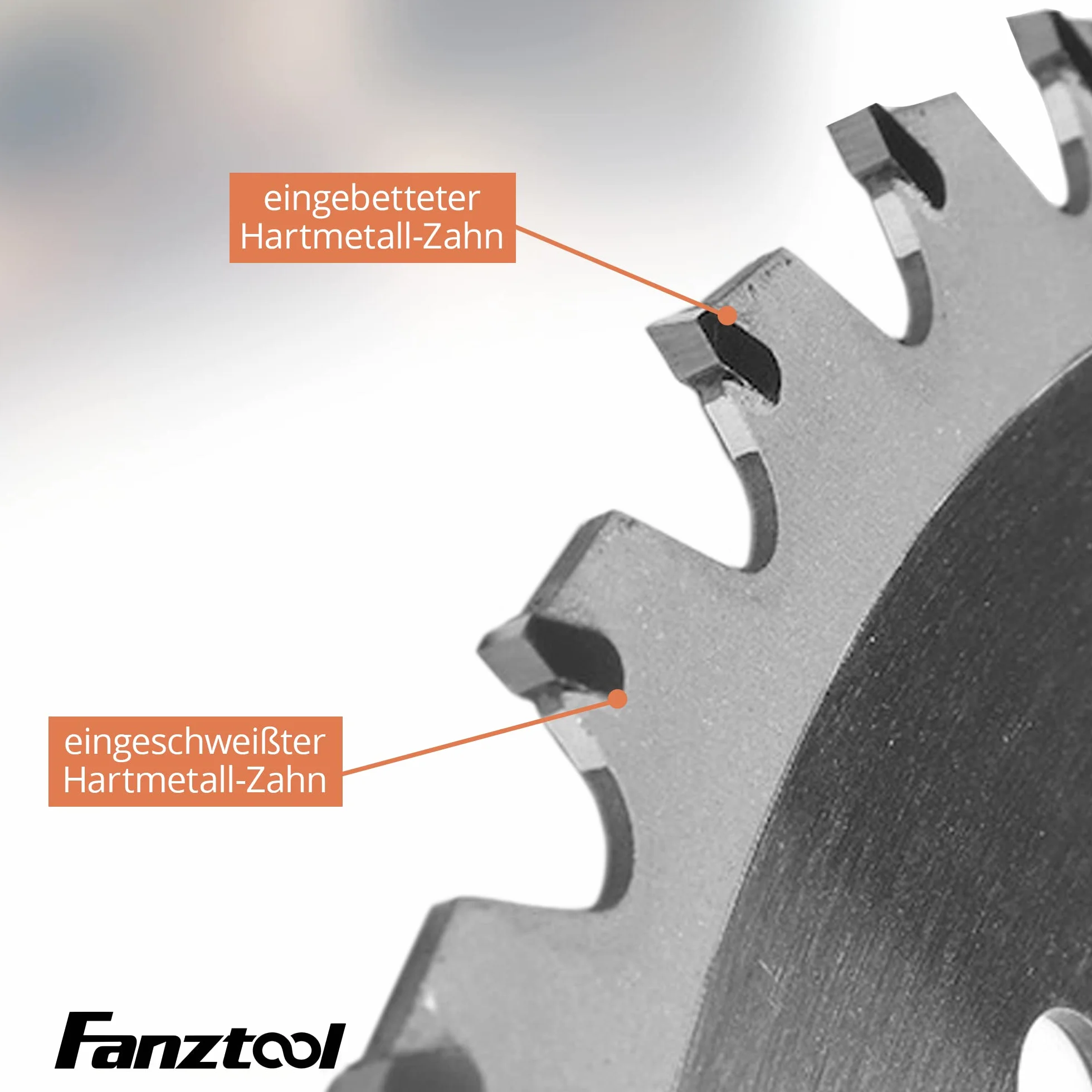 Fanztool Brzeszczot do piły tarczowej, ostrze z ochroną zębów do prac koszących, zapasowy nóż do podkaszarki akumulatorowej i benzynowej podkaszarki do trawy i kos spalinowych (40Z)