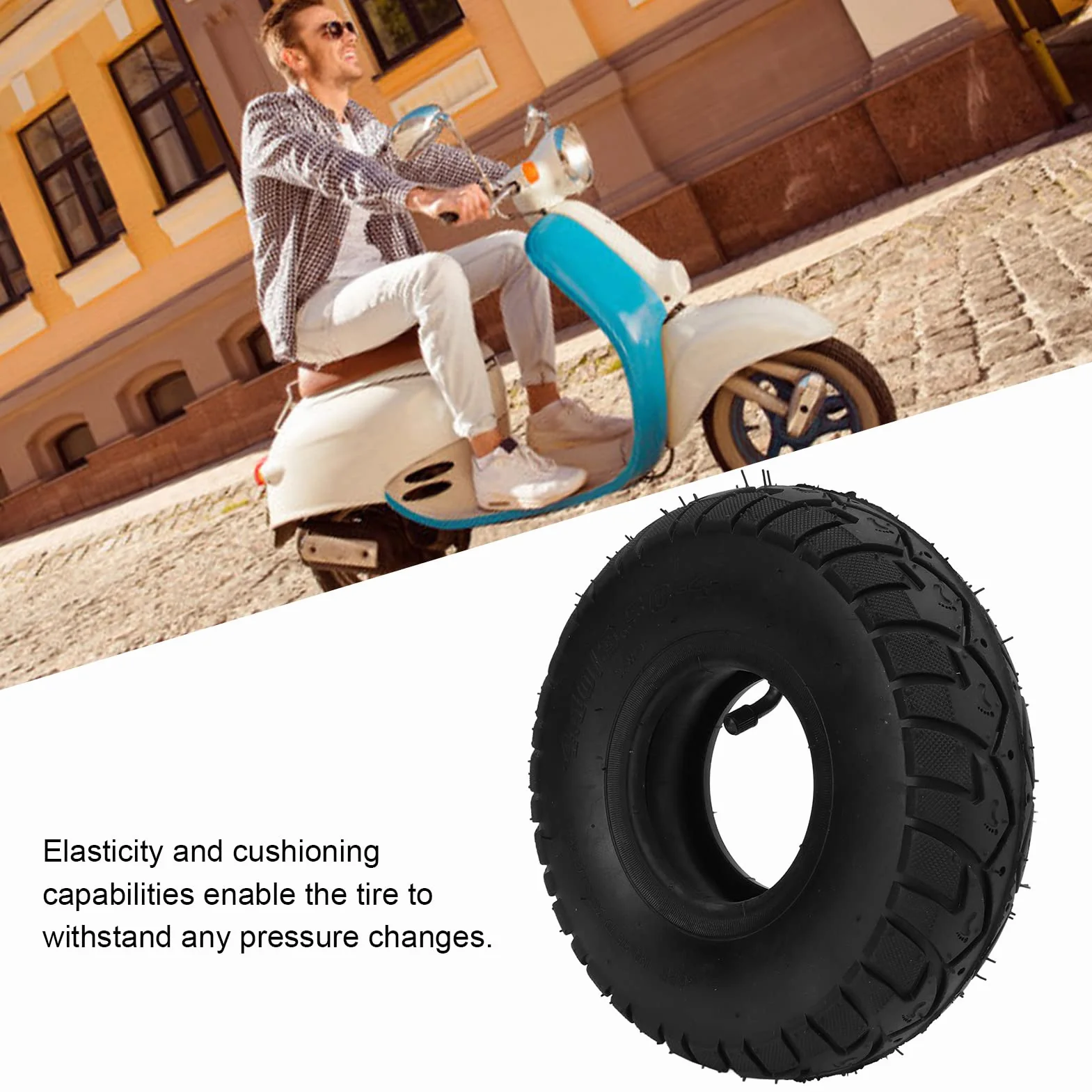 Opona 4.10/3.50-4 z dętką Heavy Duty do wózków ręcznych