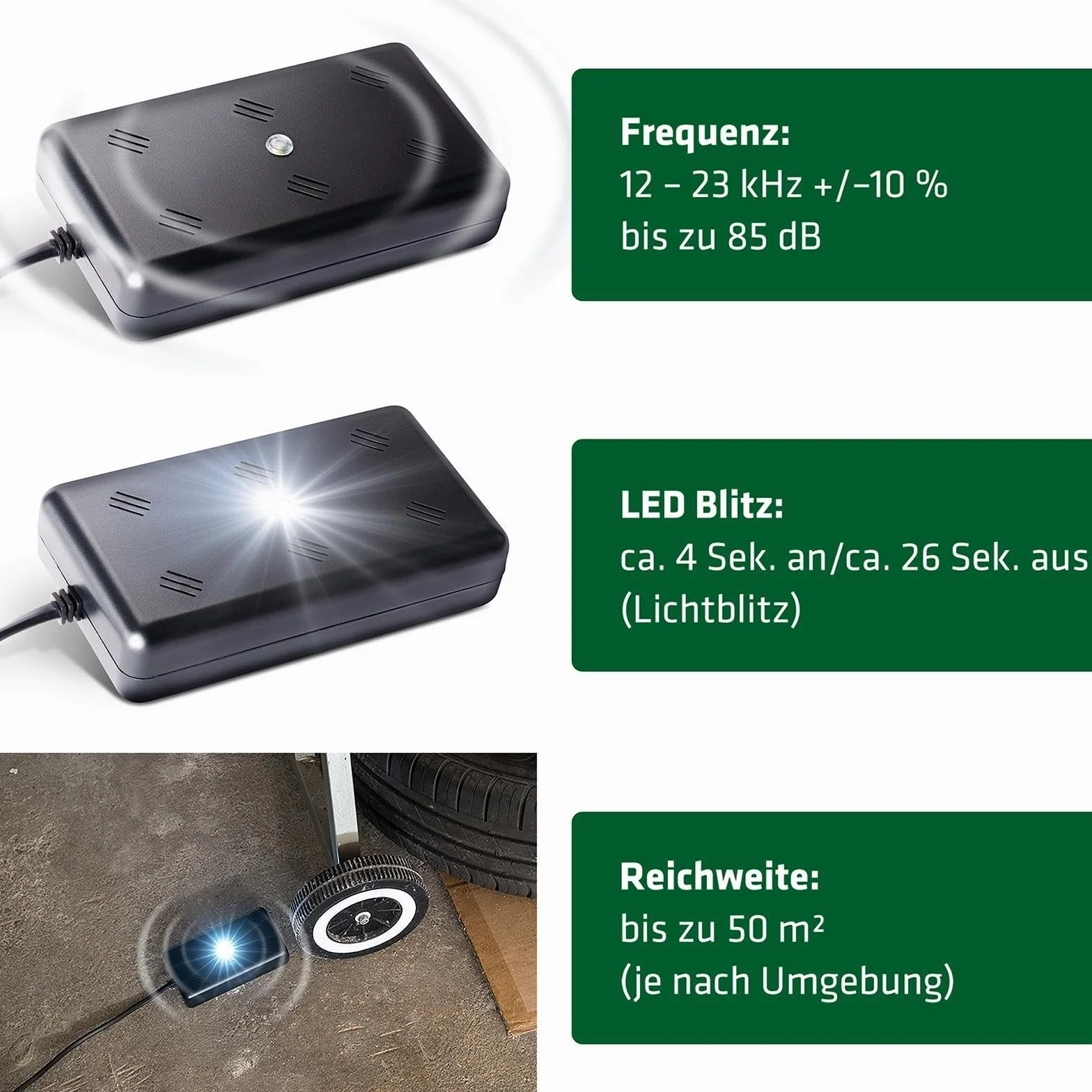 Gardigo Urządzenie odstraszające kuny 230 V z wtyczką sieciową