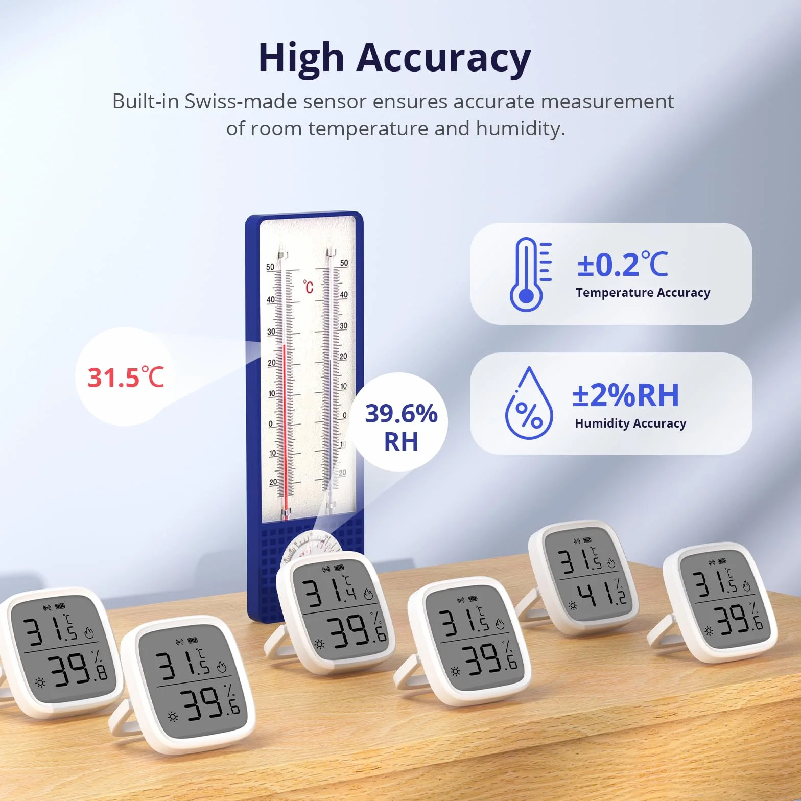 SONOFF 2Pack SNZB-02D ZigBee Mini czujnik temperatury i wilgotności termometr wewnętrzny higrometr wyświetlacz LCD kompatybilny z Alexa/Google Home