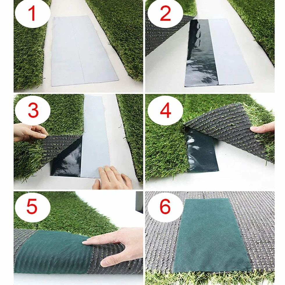Sztuczna trawa taśma łącząca 15 cm x 10 m, samoprzylepna taśma do murawy