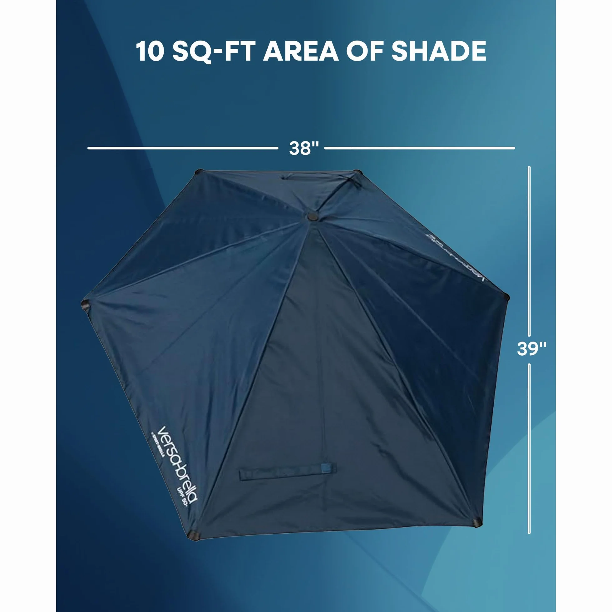 Sport-Brella Versa-Brella SPF 50+ regulowany parasol z uniwersalnym zaciskiem, Versa Navy