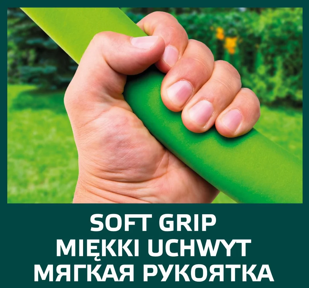 Szpadel ostry, metalowy trzonek, plastikowy uchwyt VERTO 15G010