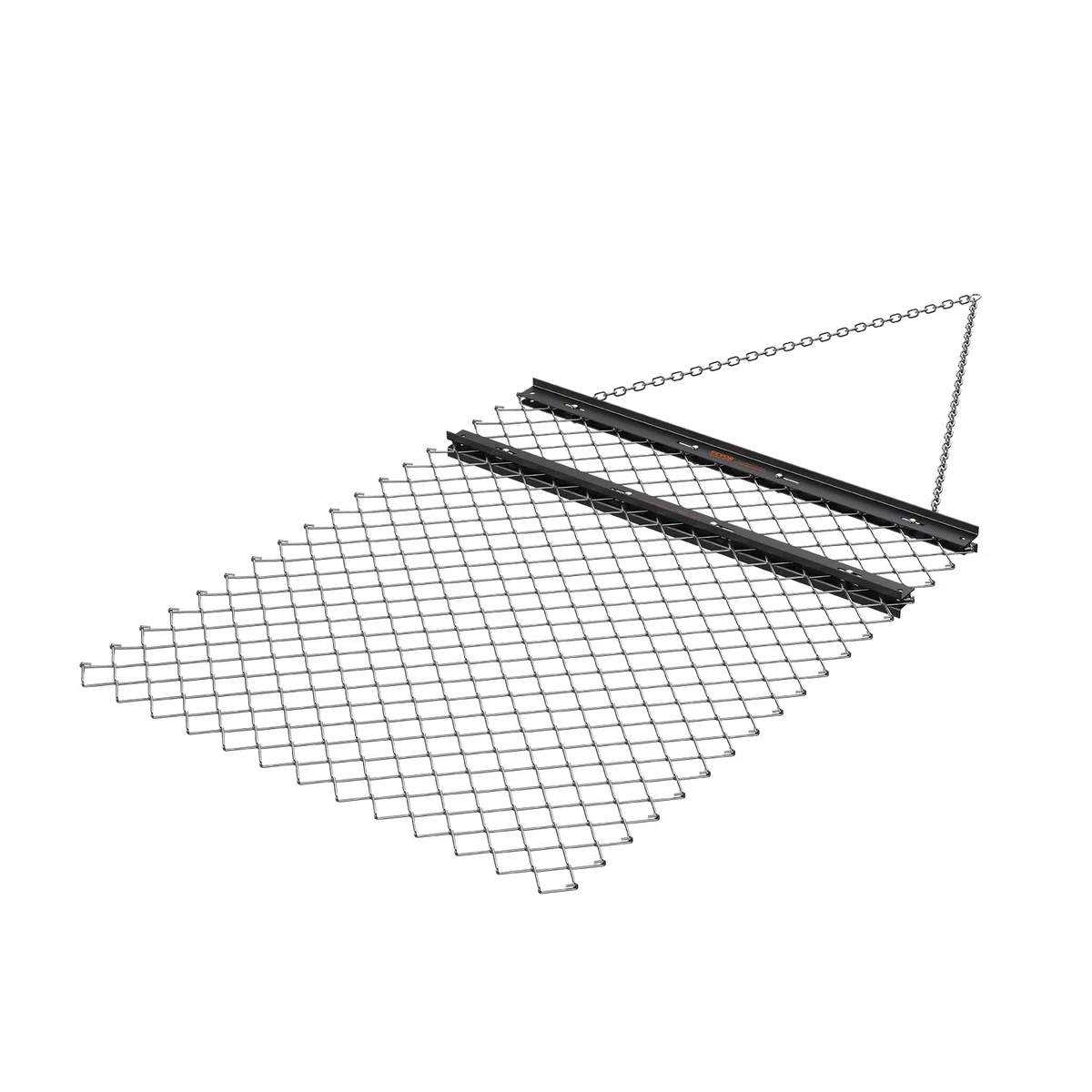 VEVOR Grabie Niwelator do trawy łańcuchowej ciągnionej 1550 x 1235 mm, stalowy niwelator gruntu Q235 pasek do ciągnięcia, poziomowanie krajobrazu, przygotowanie trawnika, ciągnięty