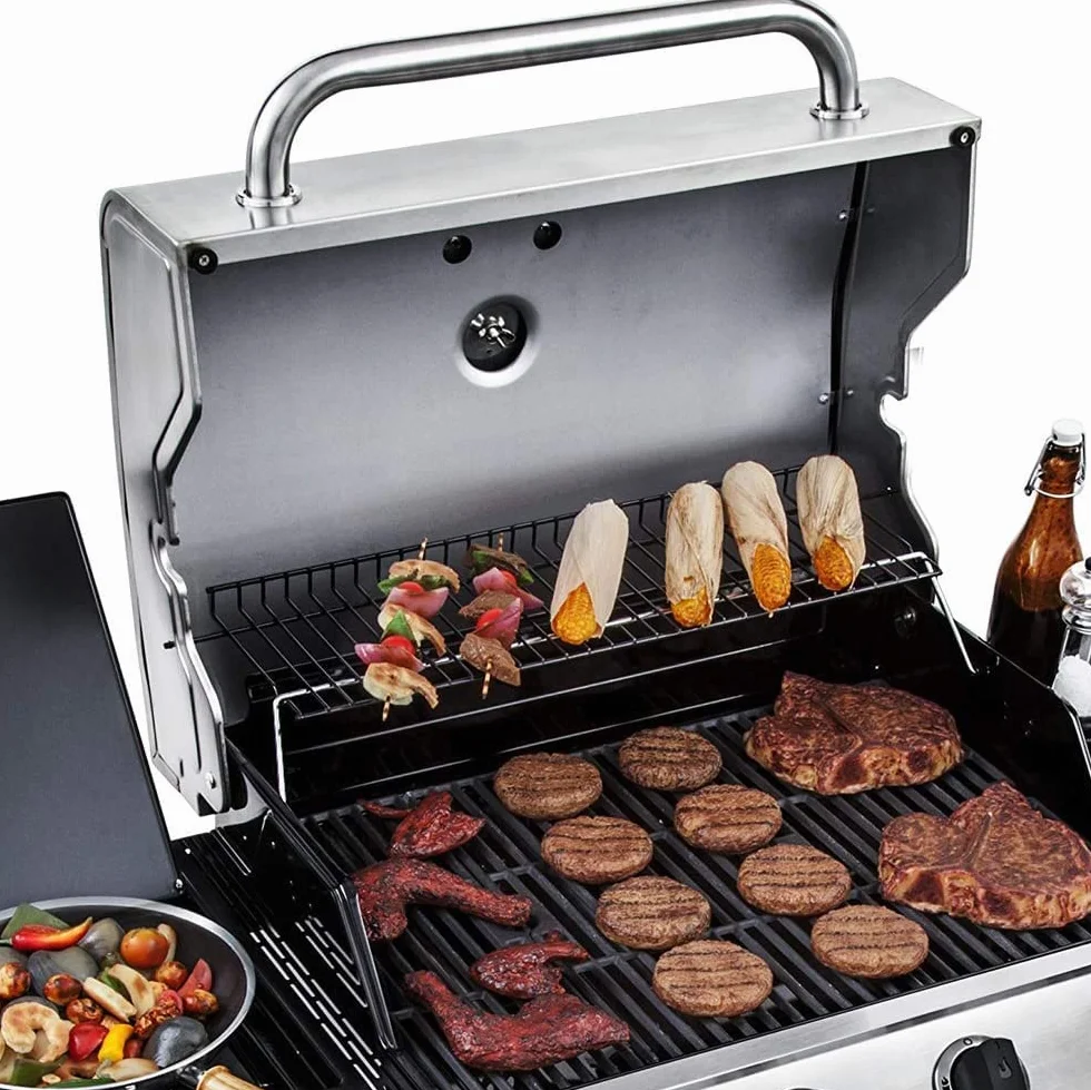 GFTIME Żeliwny ruszt do grillowania, 43 x 63 cm, do Enders Boston Pro 3, Enders Monroe Pro 3, Charbroil, Barbecook Siesta 310, Landmann Triton 3 & 4, Proficook PC-GG 1058/1059, części zamienne, 3