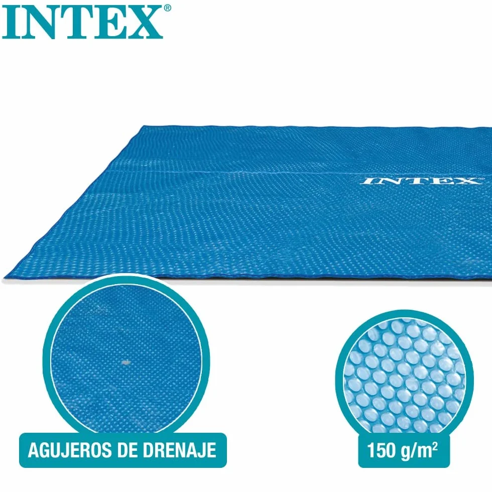 Intex Telo Termico per Piscina Rettangolare 549x274 cm Polietilene Blu 28016