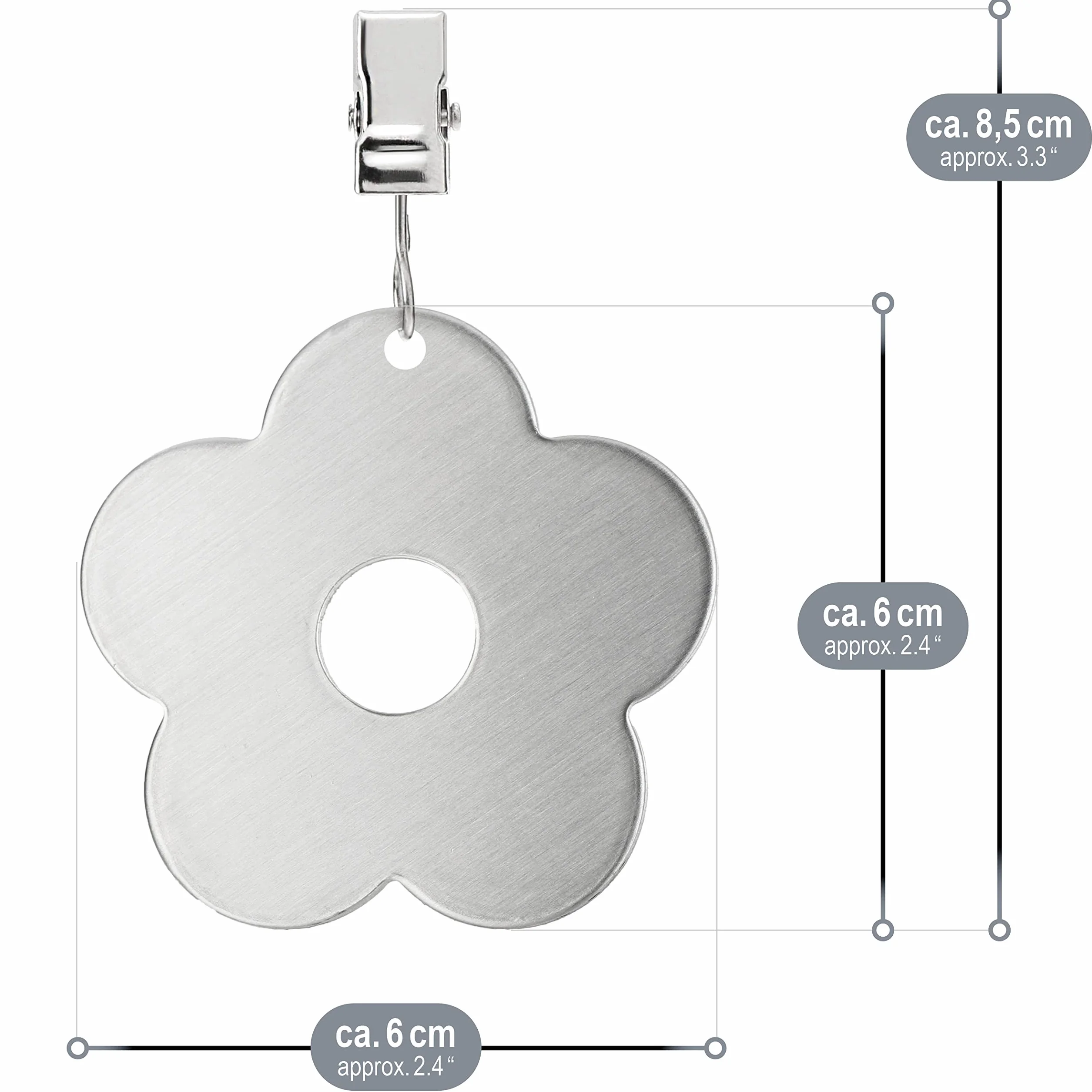 com-four® 8x obciazniki obrus stal nierdzewna - ciezkie klipsy - uchwyty mocowanie stól - akcesoria wewnatrz zewnatrz