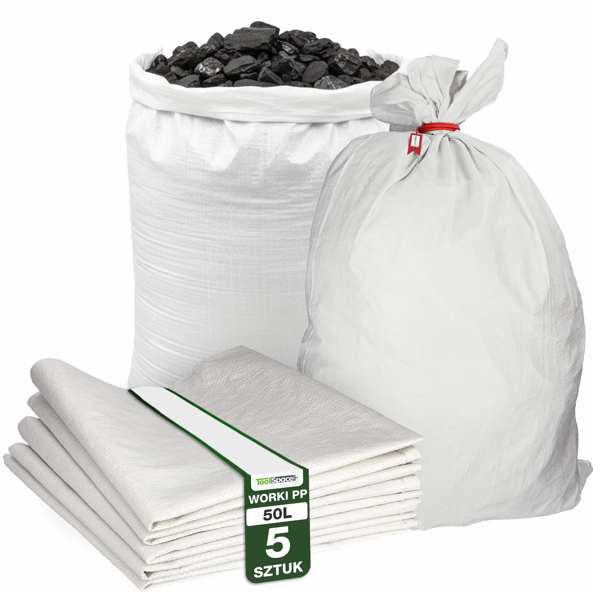 ToolSpace Worek polipropylenowy 105x65 cm 50 kg Worki transportowe