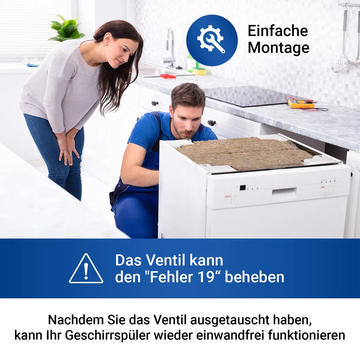 Elektrozawór płaszcza wodnego VIOKS do zmywarki Bosch/Zamiennik do Bosch 00631199