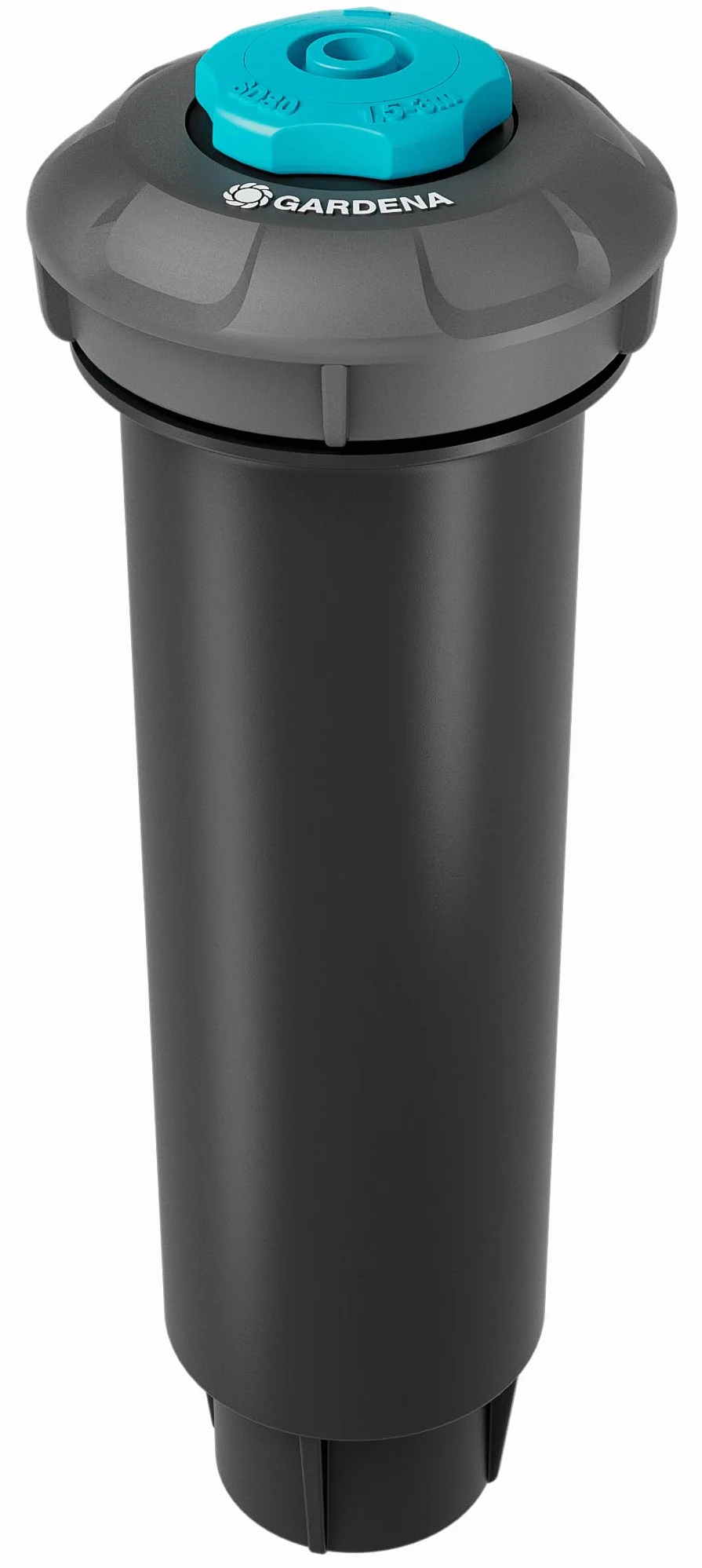 Gardena system tryskaczowy, wpuszczana deszczownica SD30: System nawadniania Pop Up do małych powierzchni trawników do 30 m², zasięg 1,5-3 m, z dyszą rozp., gwint wewn. 1/2 cala (8241-20)
