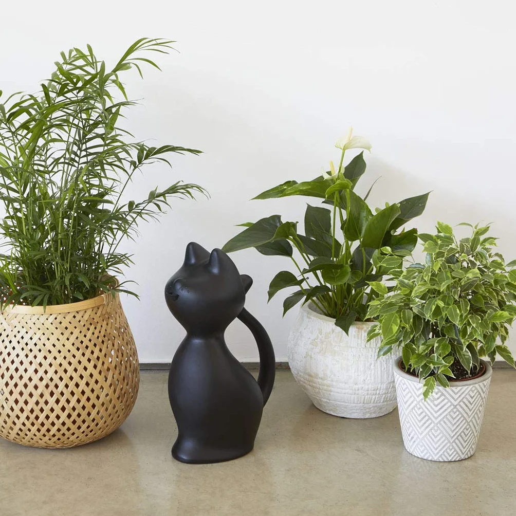Balvi Konewka Meow Kolor Czarny W Kształcie Kota Pojemność: 2L Plastik 30 cm