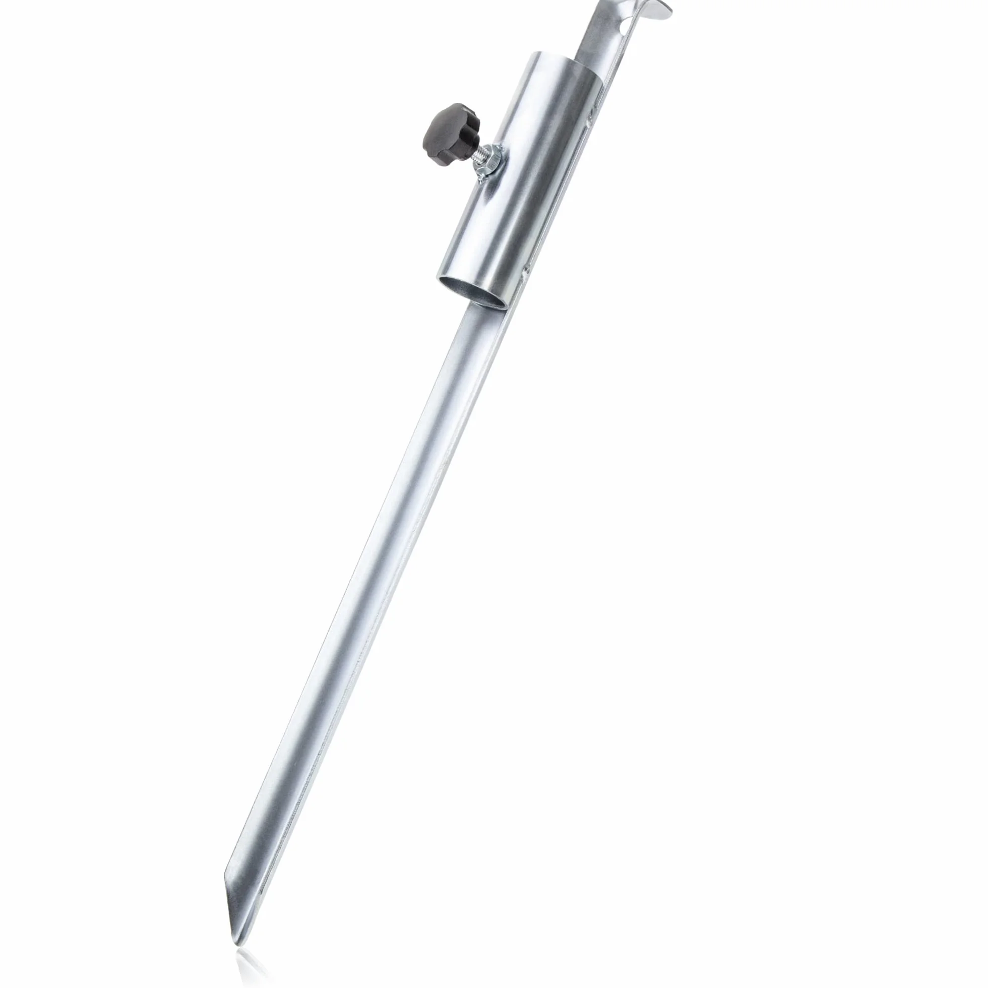 COM-FOUR® Ocynkowany stalowy uchwyt na parasol - szpikulec do ziemi - stojak na parasol plazowy - stojak na parasol - Ø 12-32 mm (metallic)