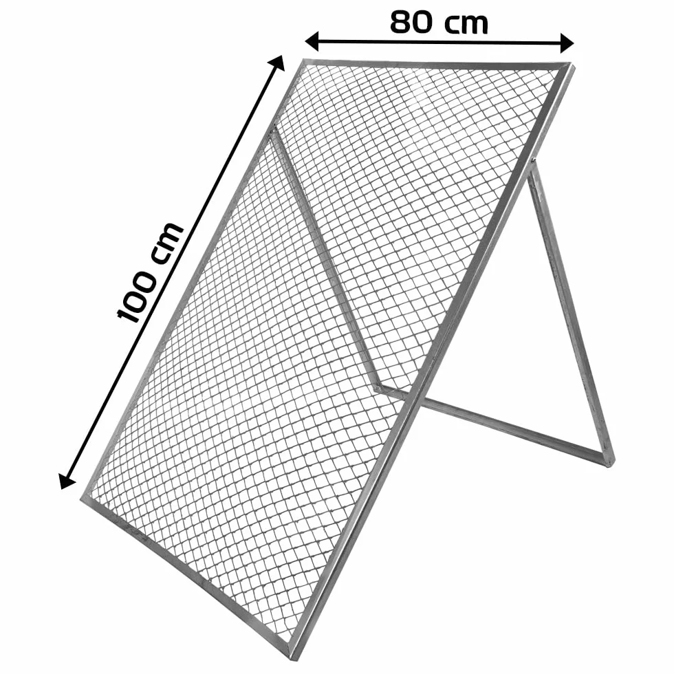 Sitko ogrodowe metalowe 80 x 100 cm do kompostu