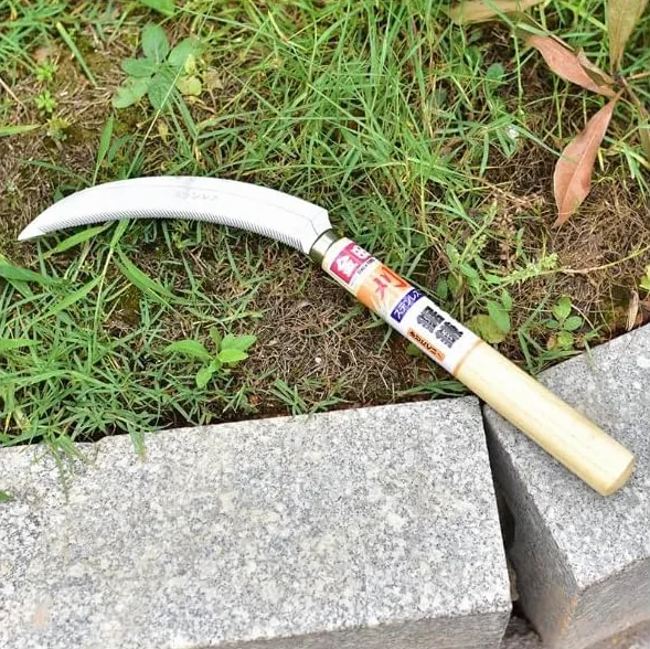 Sierp w kształcie półksiężyca ze stali nierdzewnej do ogrodu, 160 mm (A)