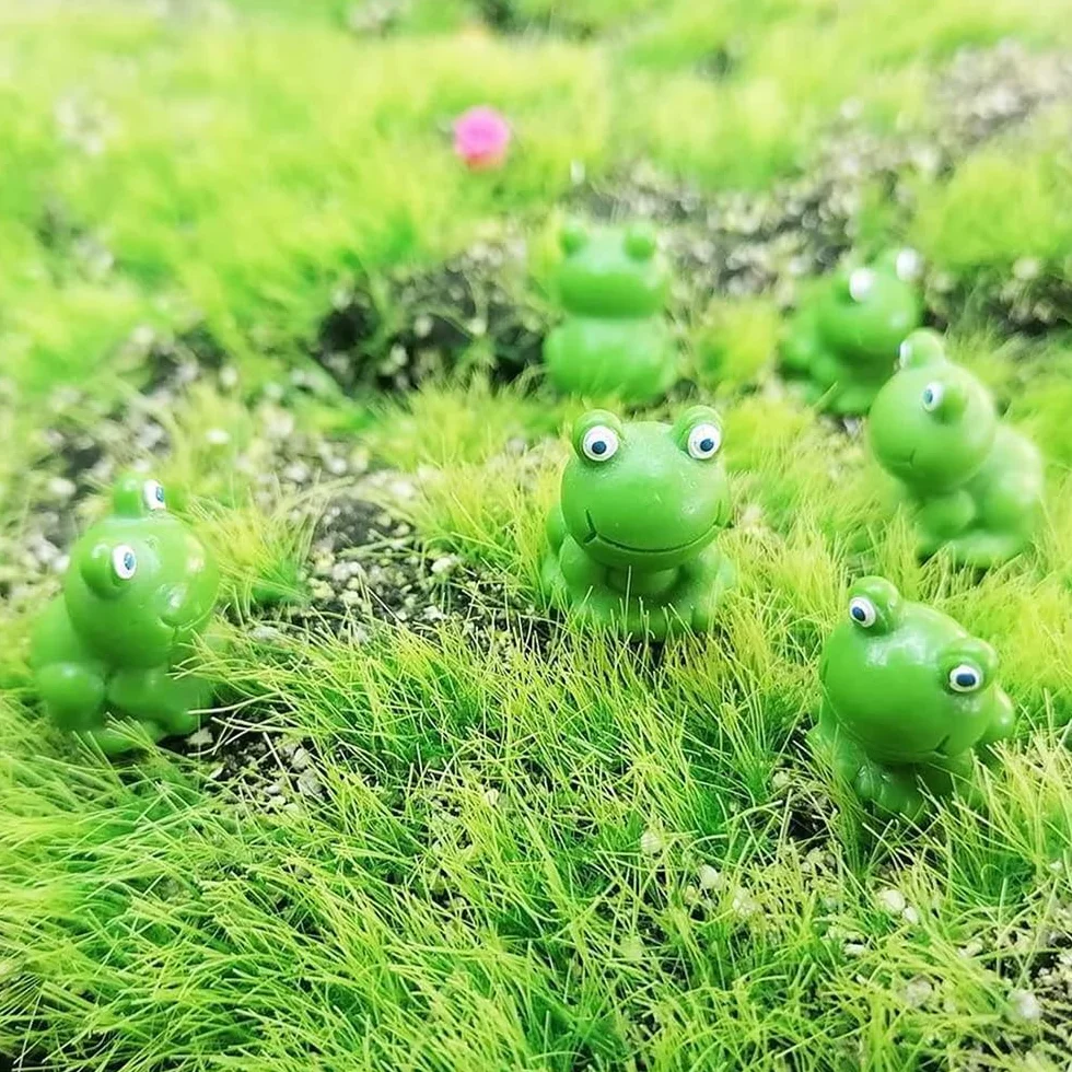 50 sztuk Mini żaby z żywicy, bajkowy ogród, miniaturowy mech, krajobraz, żaba, dekoracja ogrodowa, mini żaba, DIY, ozdoba, mini żywica, żaba, figurki, żaba, krajobraz, dekoracja, mikrożaby