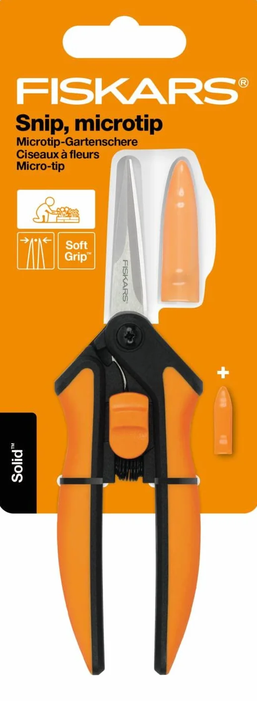 Fiskars Solid Sekator Teleskopowy 21.5 cm Pomarańczowy Czarny