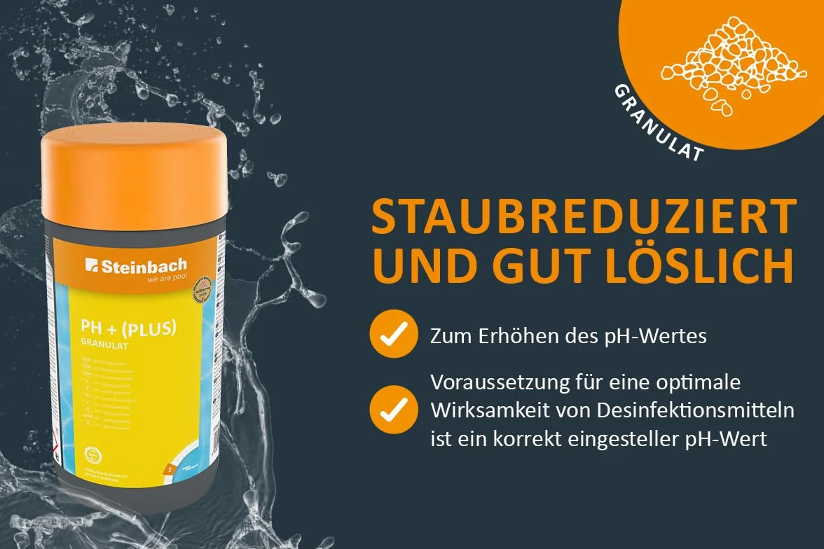 Steinbach pH Plus 0753201TD08 Chemia Do Basenów, Granulat, 1 kg