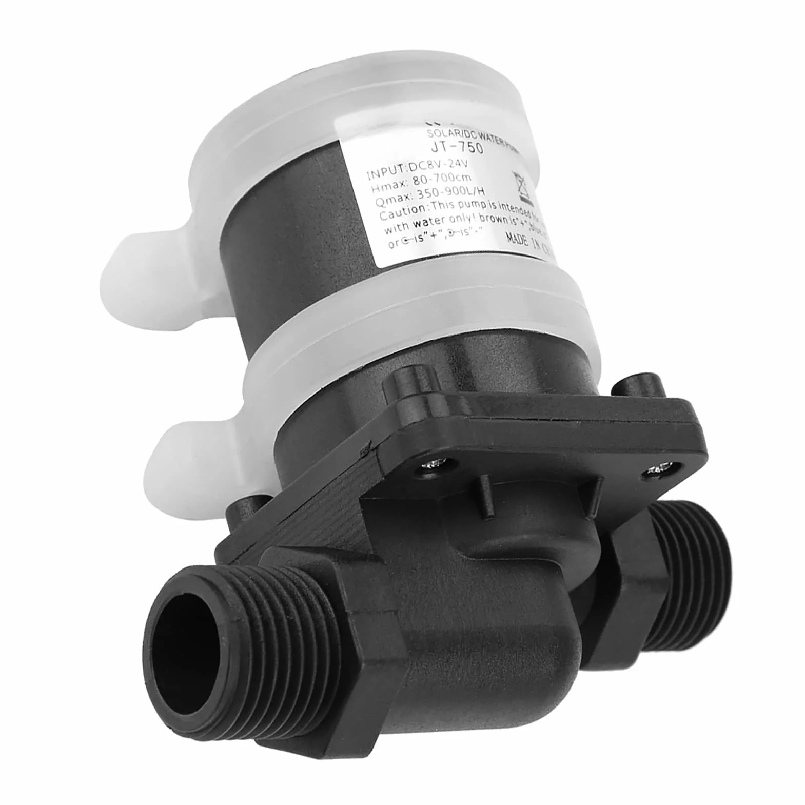 DC 24V bezszczotkowa pompa wodna do słonecznego podgrzewacza wody, mały staw rybny Akwarium ogrodowy Staw Case Fish Tank Water Fountain Entertainment, -40 ℃ ~ 100 ℃