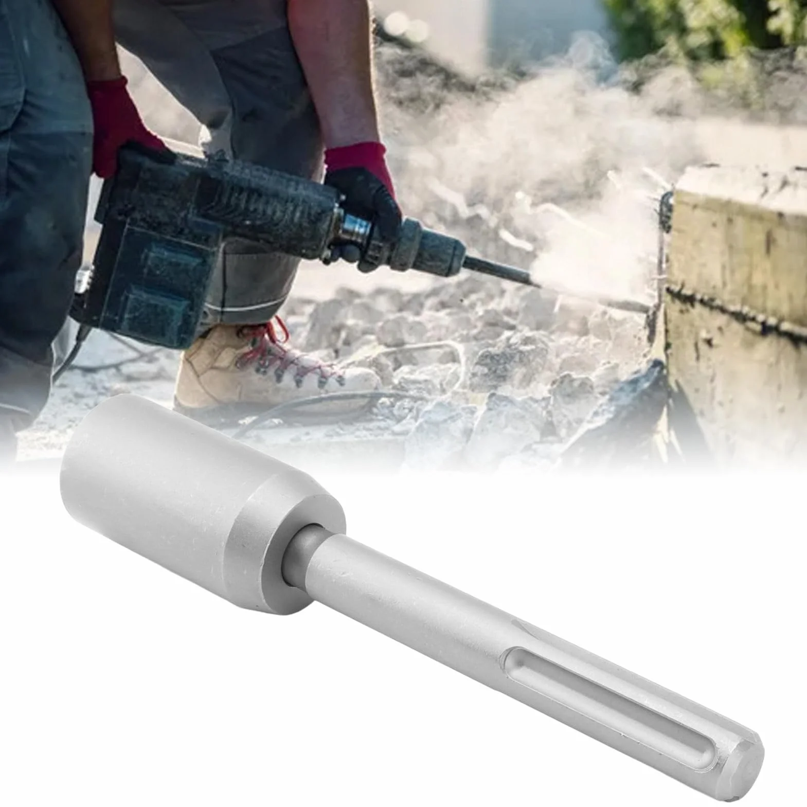 Ausla Wkrętak Słupkowy T 30 mm Ręczny Młotek ze Stali Kutej Nasadka do Wiertarki Udarowej 20 cm