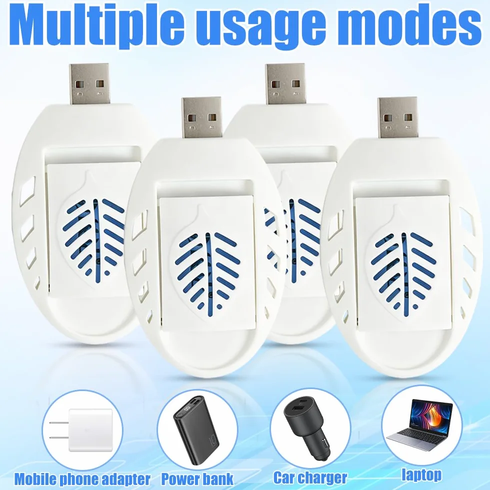 Elektryczna pułapka na komary USB przenośna 3 sztuki 120 tabletek