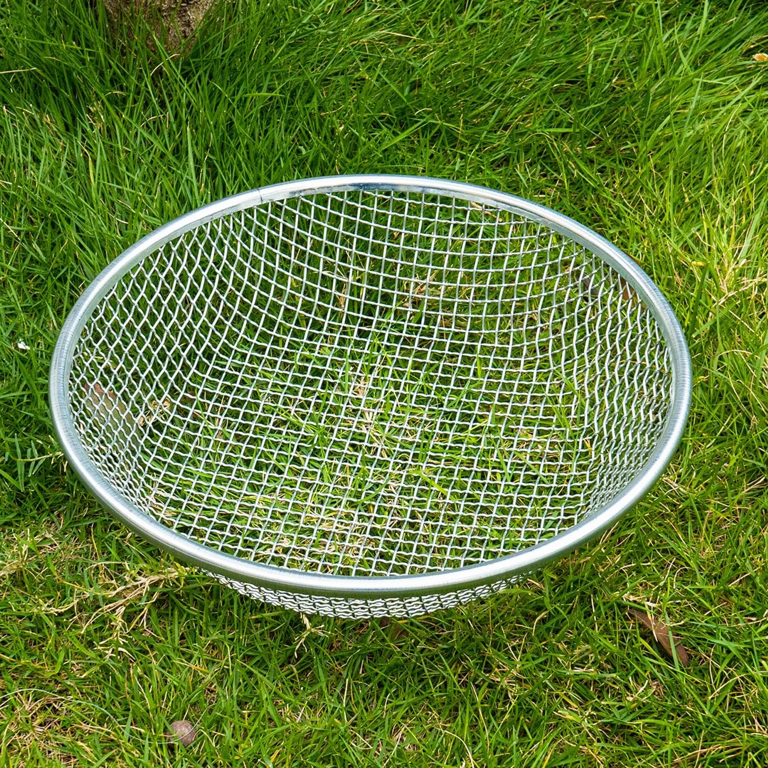 sito ogrodnicze 30 cm, rozmiar otworu 6 mm, metalowe sito do kompostu, sito do ziemi, sito do piasku, sito przesiewowe do ziemi, kompostu, nasion