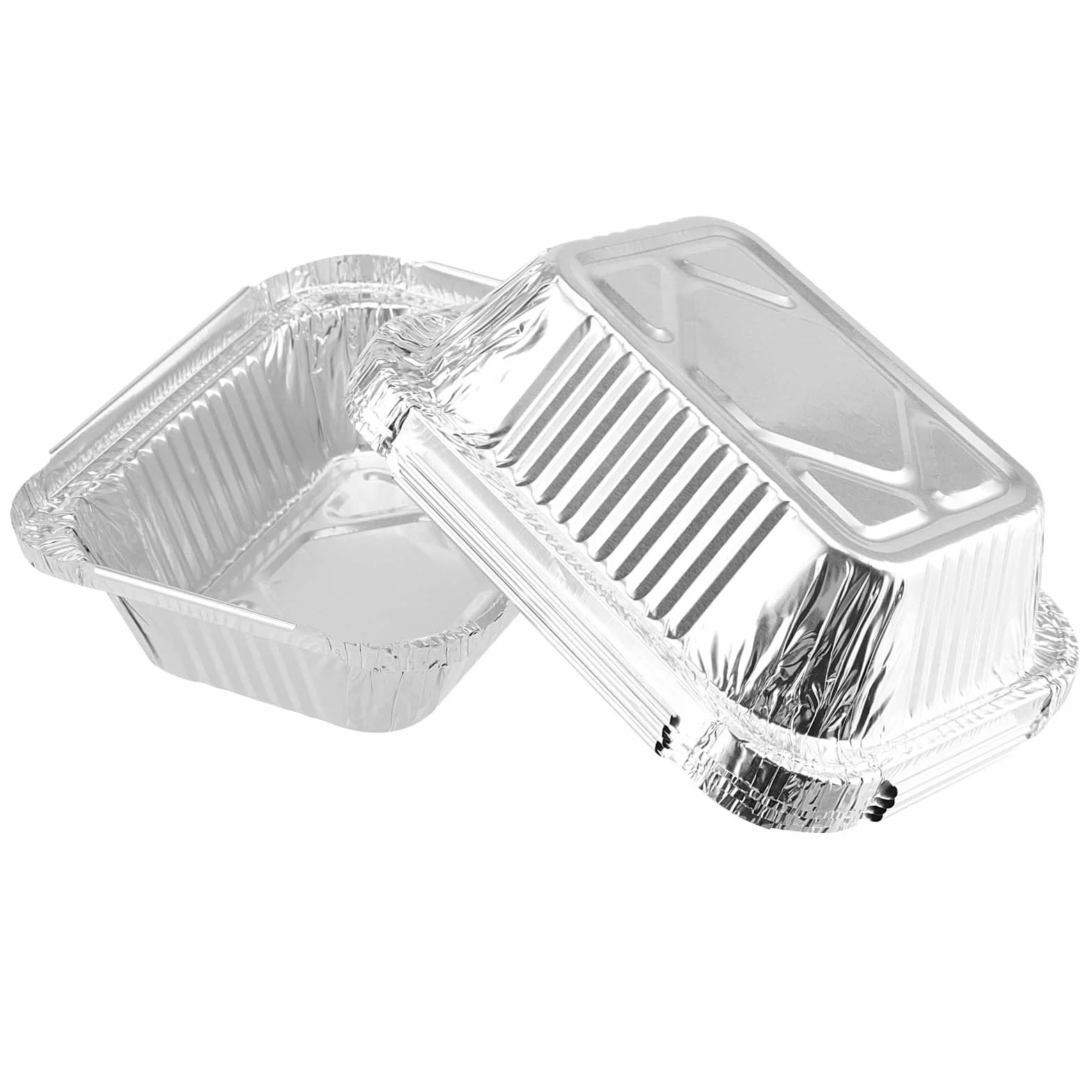 100 sztuk 13 x 10 x 4,2 cm aluminiowe miski ociekowe, kwadratowe, aluminiowe miski 260 ml, miski aluminiowe z pokrywką, miski aluminiowe do grilla, ciasta, owoców i warzyw