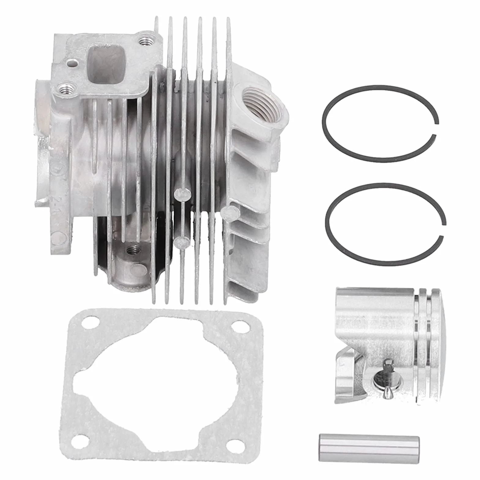 Cylinder do trymera, 34 mm cylindryczny pierścień tłoka klipsy zestaw uszczelek zamiennik dla TL26/CG260 1E34F części do cięcia trymera