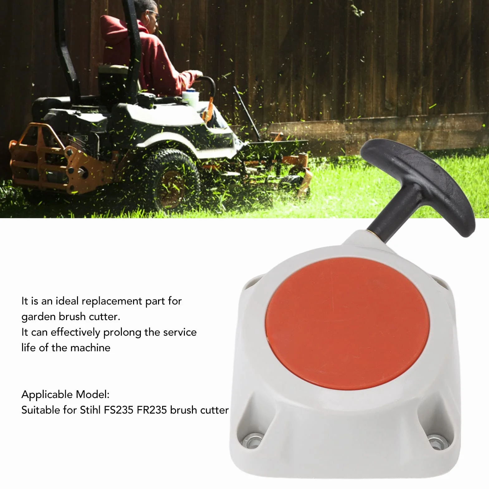 Zespół Rozrusznika Linkowego Do Kosy Spalinowej Stihl FS235 FR23 Rozrusznik Z Tworzywa Sztucznego Do Ogrodnictwa Podkaszarka żyłkowa, Podkaszarka żyłkowa Rozrusznik Linkowy Podkaszarka żyłkowa Wymień