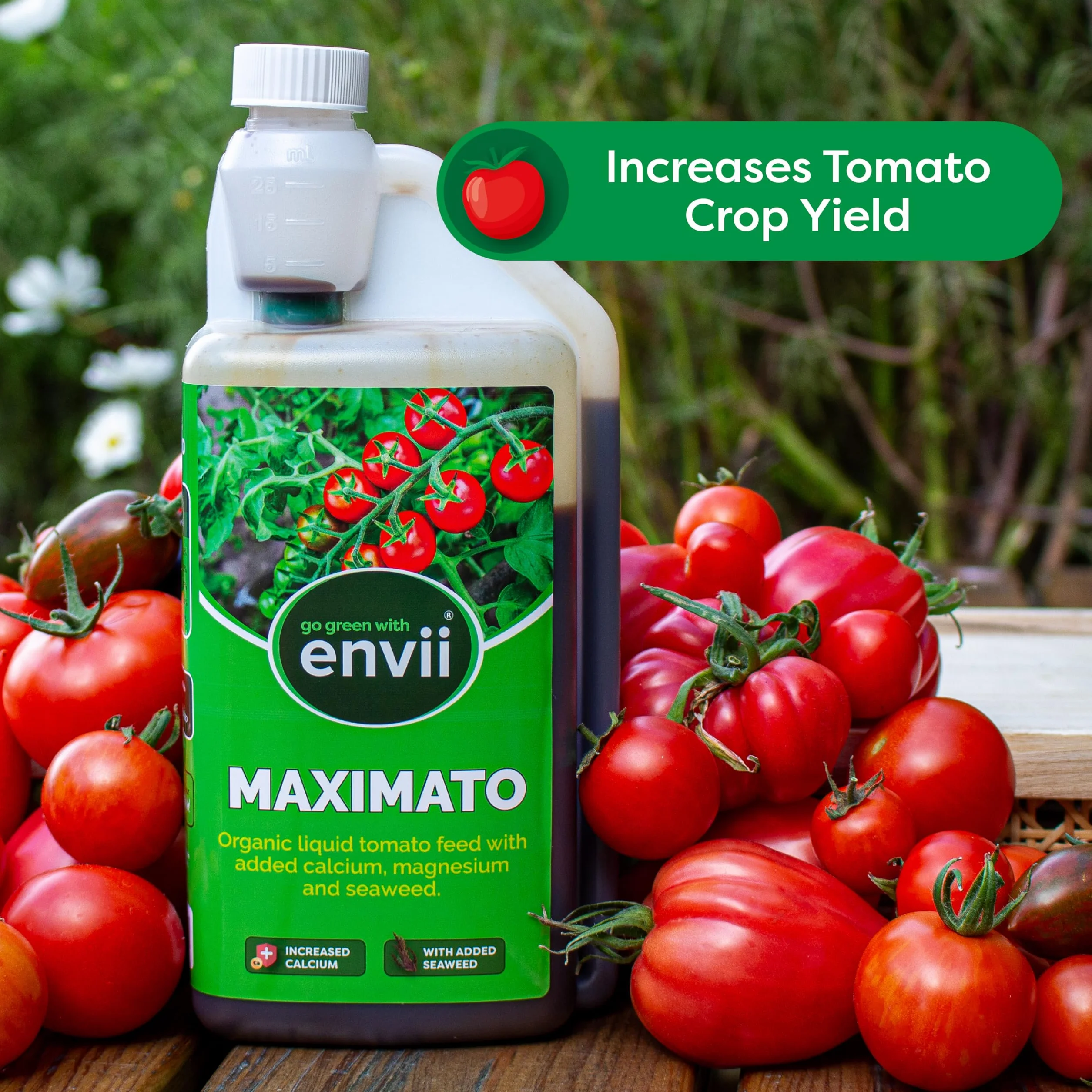 Envii Maximato – bio nawóz do pomidorów – poprawia wzrost roślin i zbieranie pomidorów 500 ml