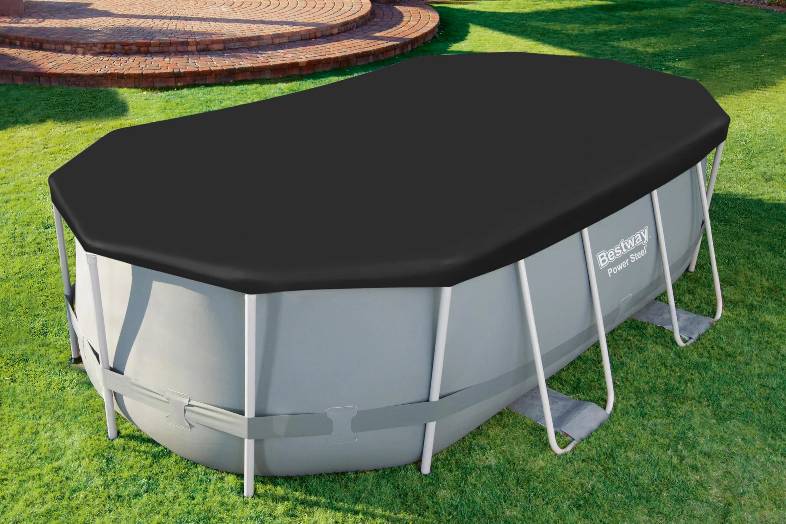 Bestway | Owalna osłona basenu do basenów naziemnych, 4,27 m x 2,50 m