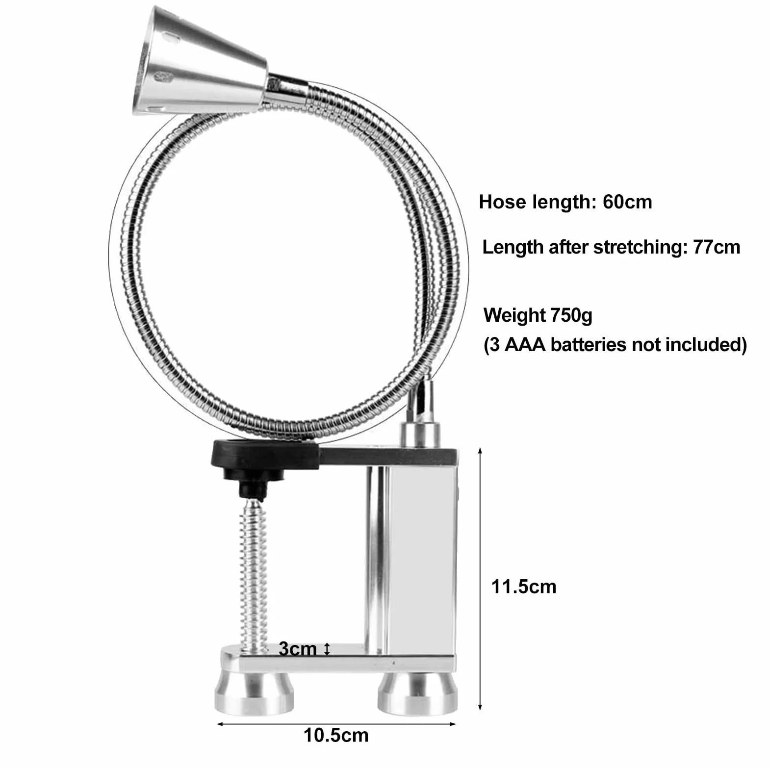 RUNQIN Magnetyczna lampa do grilla, elastyczna oświetlenie LED, regulowane magnetyczne oświetlenie, akcesoria do grilla