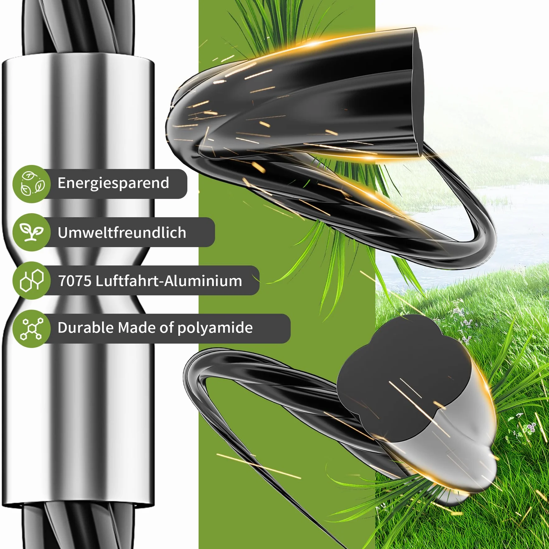 Forever Speed 28 sztuk F016800431 żyłka do podkaszarki Bosch AFS 23-37, bardzo mocna żyłka tnąca, zapasowa żyłka do podkaszarki, 39 cm x 3,5 mm