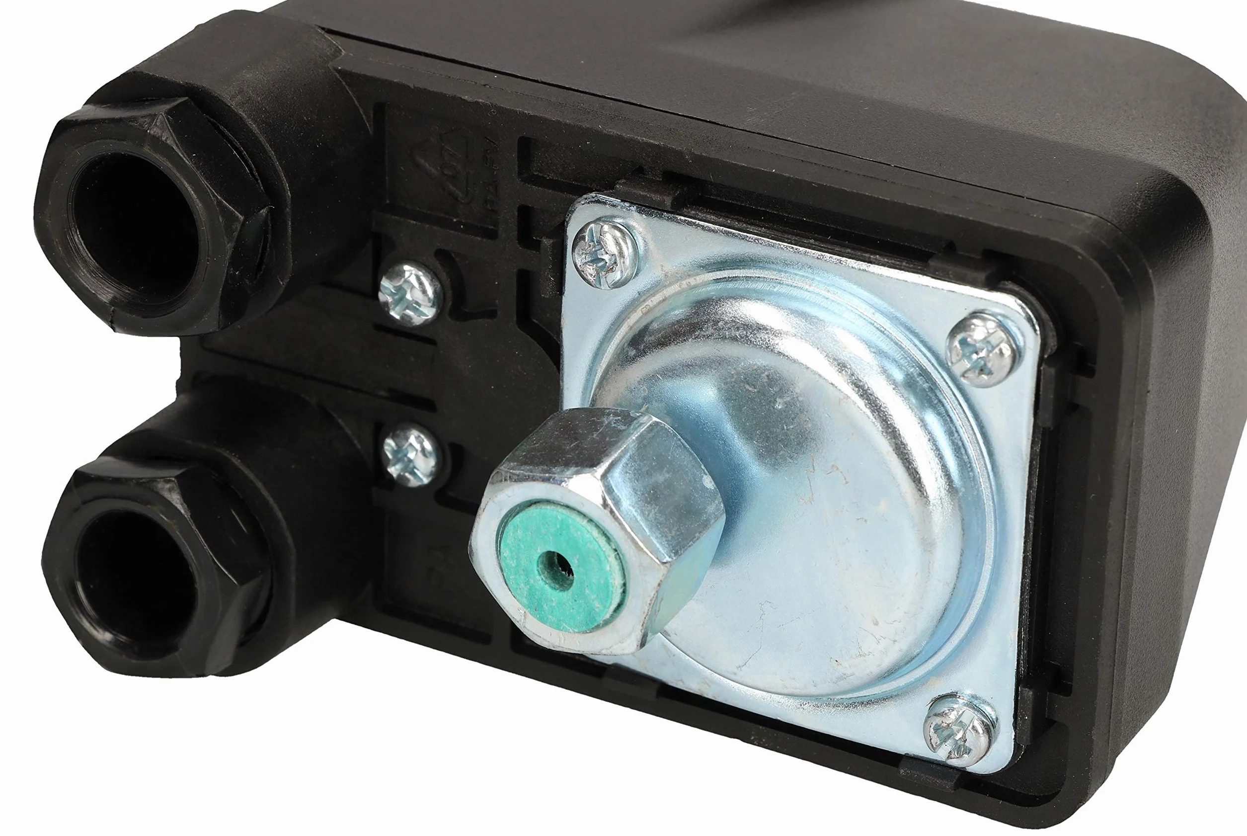 KOTARBAU® Mechaniczny wyłącznik ciśnieniowy BSK-3 230 V, 1-fazowy, automatyczne sterowanie pompą, czujnik ciśnienia do pompy studni, czarny