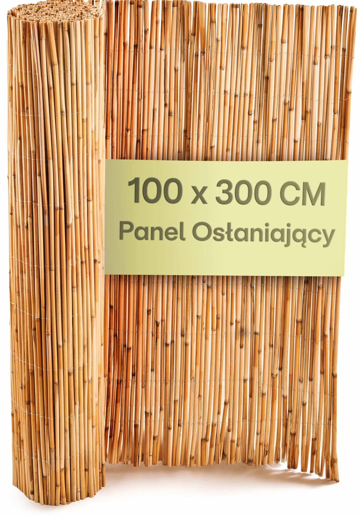 Praknu Osłona balkonowa z trzciny - Naturalna trzcina z certyfikatem FSC® - Wszechstronne zastosowanie wewnątrz i na zewnątrz - Idealna na balkony i do ogrodów - 100 x 300 cm