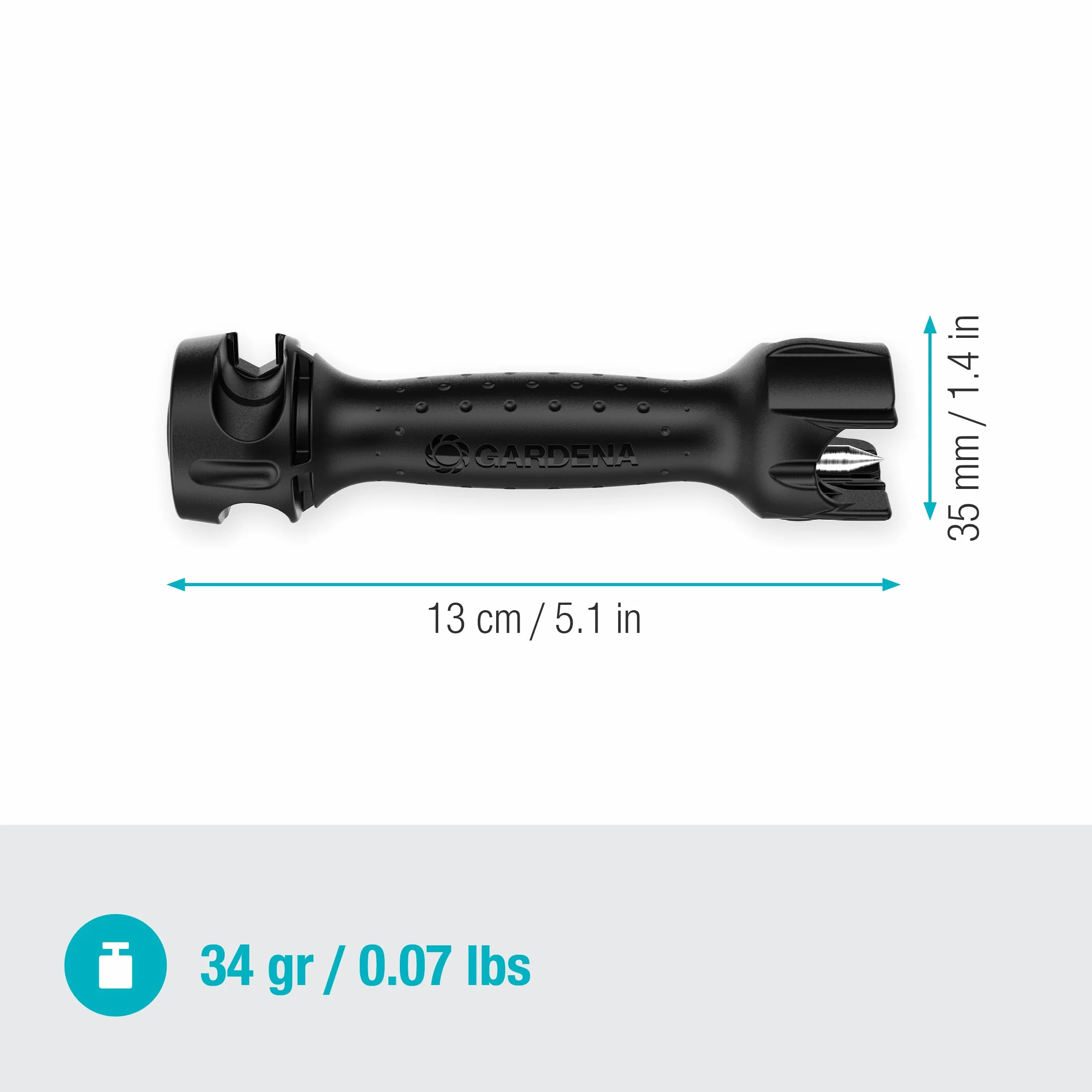 Gardena system Micro-Drip narzędzie montażowe: Akcesorium do automatycznego systemu nawadniania, narzędzie do montażu i wykrawania otworów w rurach instalacyjnych 13 mm (13313-20)