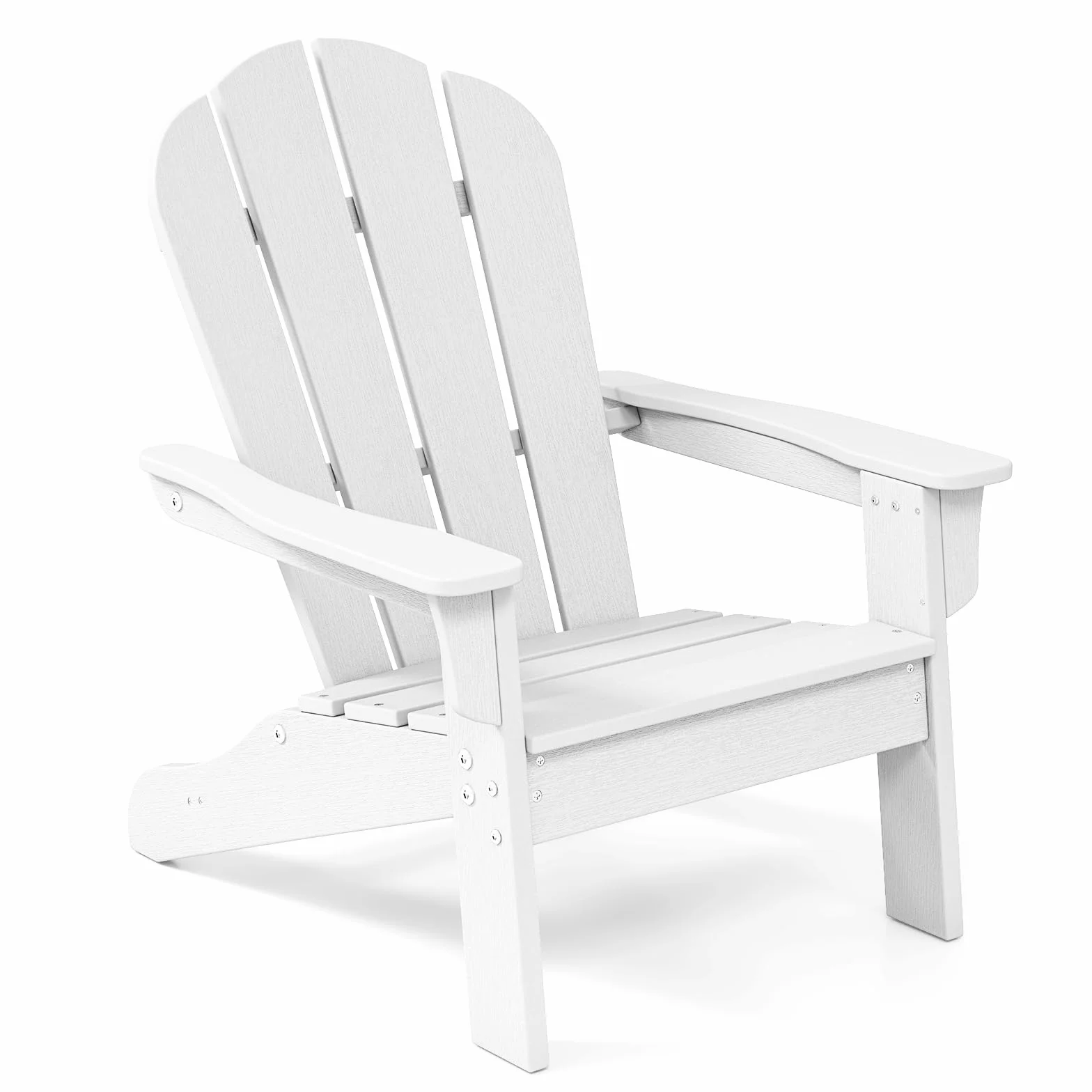 GOPLUS krzesło Adirondack dla dzieci, krzesło Adirondack odporne na warunki atmosferyczne z HDPE z ergonomiczną oparciem i szerokimi podłokietnikami, wytrzymałe do 75 kg, krzesło dziecięce na zewnątrz