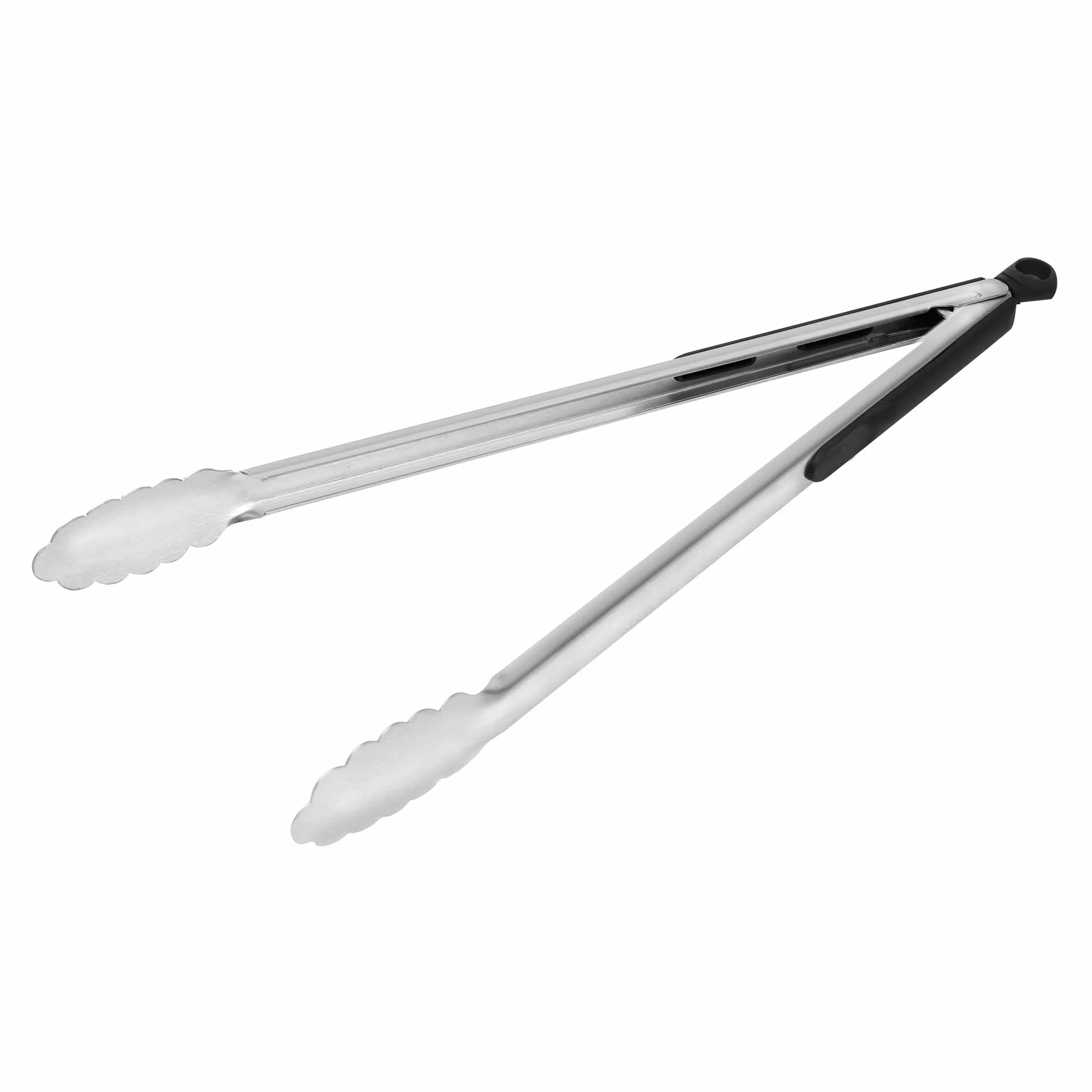 Amig - Szczypce do grilla Fireplus | akcesoria kuchenne do grilla | stal nierdzewna | z antypoślizgowym gumowym uchwytem | żaroodporne | 34,5 cm