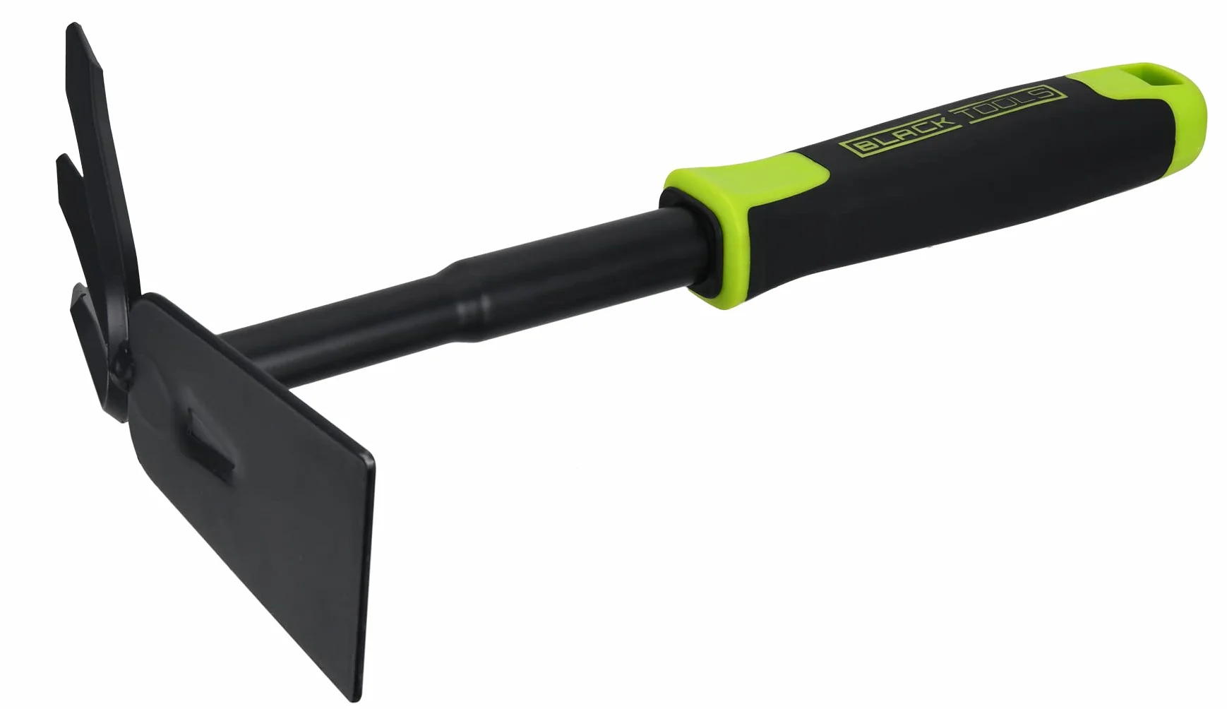 BLACK TOOLS® Garden motyka kombi | do spulchniania i pielenia | antypoślizgowy uchwyt | ochrona przed korozją | długość 30 cm | do ogrodu, donicy, skrzynek balkonowych, grządek