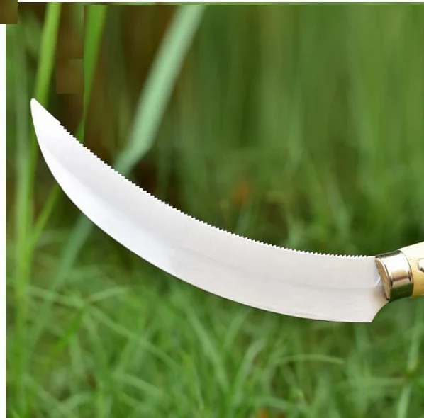 Sierp w kształcie półksiężyca ze stali nierdzewnej do ogrodu, 160 mm (A)