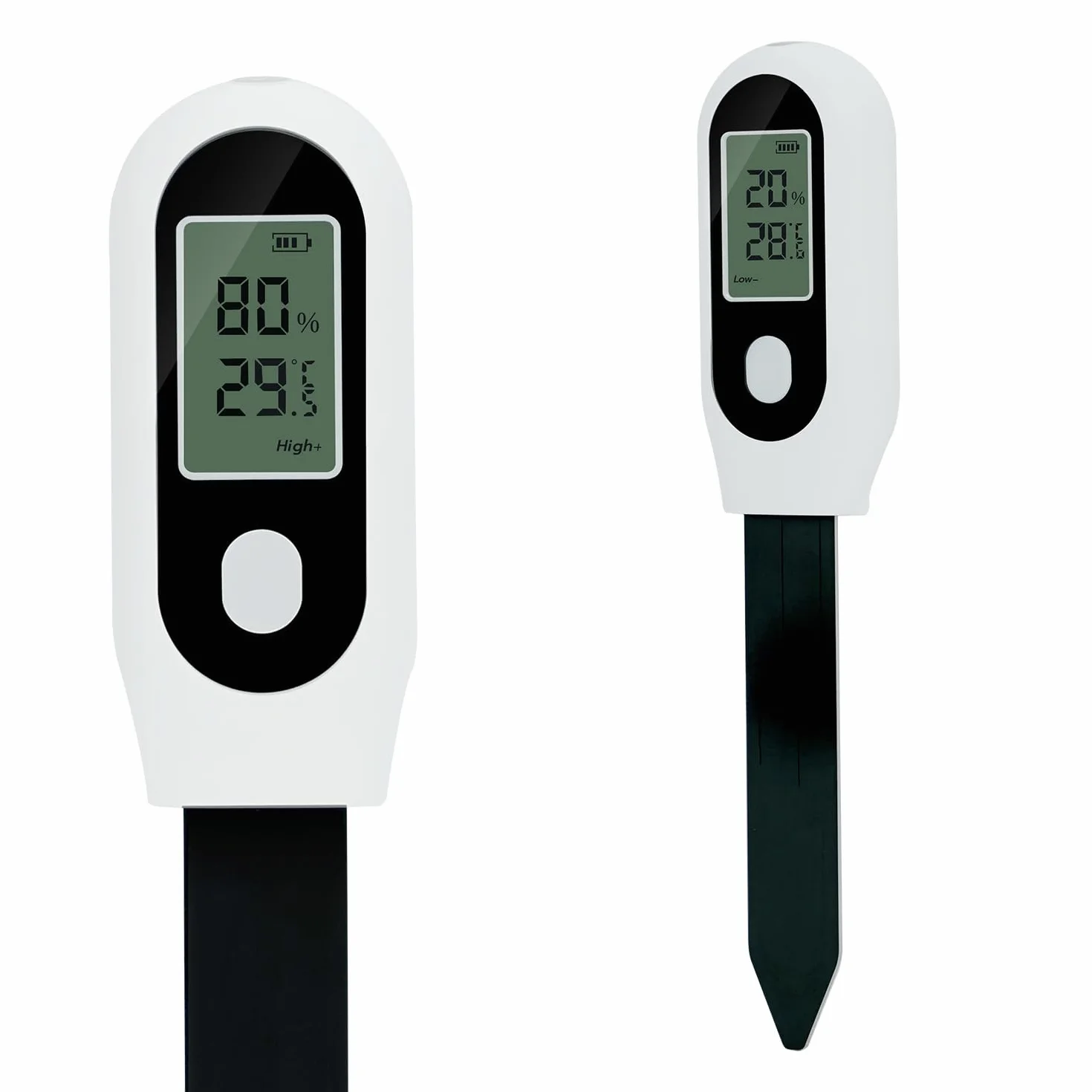 Mcbazel Tester wilgotności gleby, temperatury i światła Zigbee z wyświetlaczem cyfrowym, dokładny czujnik do roślin domowych, inteligentny czujnik do ogrodu warzywnego, rolnictwa, roślin, ogrodów.