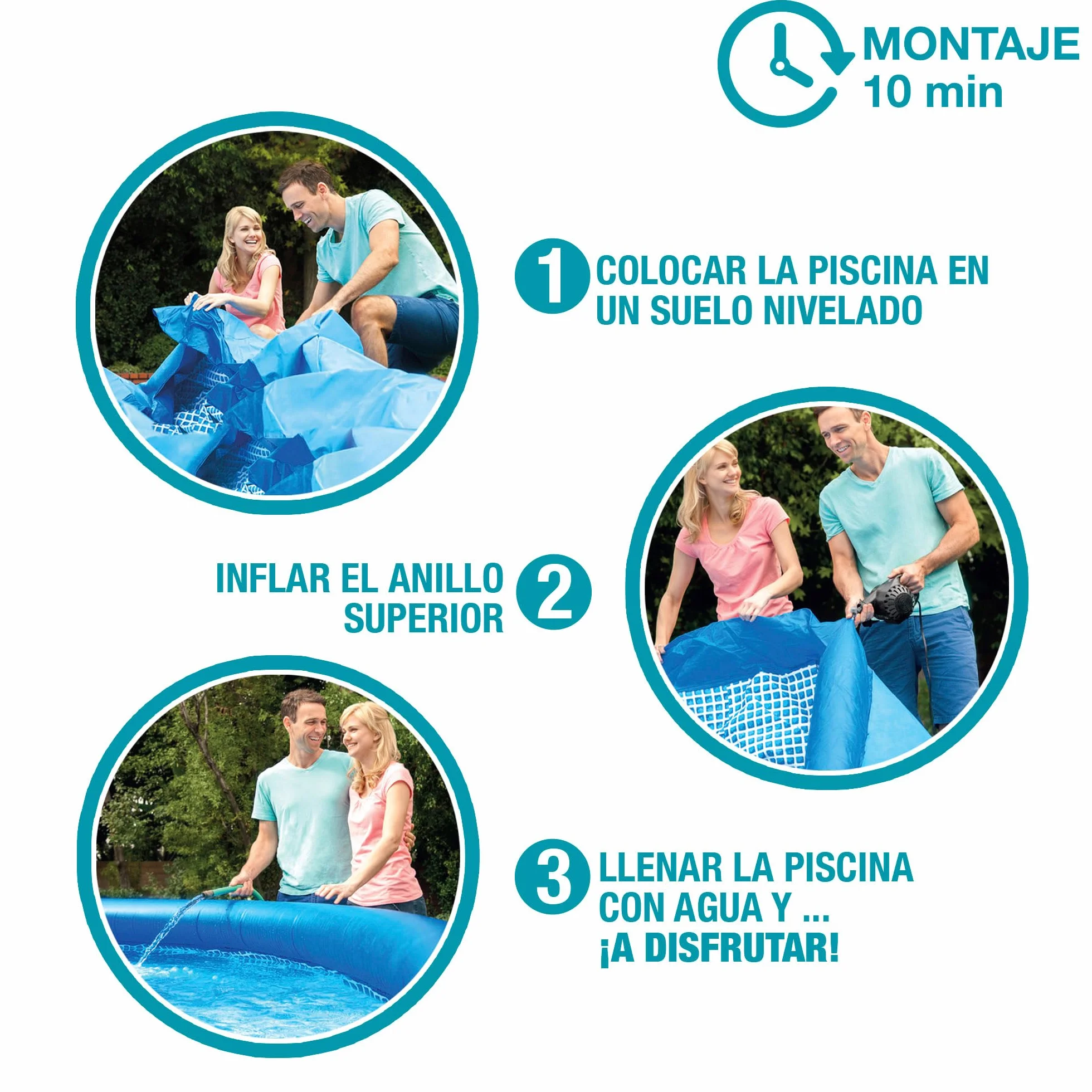 Intex Easy Set Basen Ogrodowy, Niebieski, 305 x 61 cm