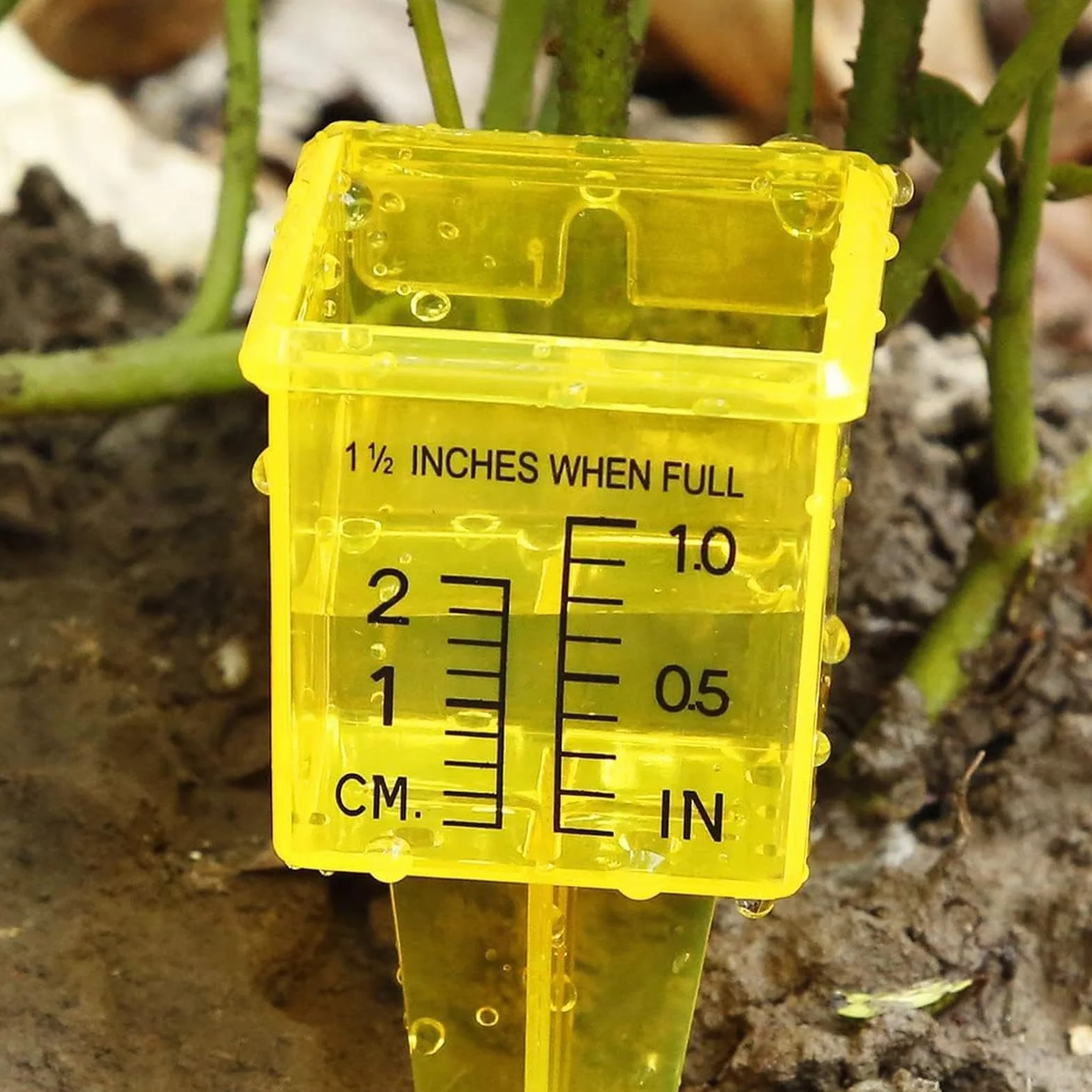 vRain Measure Gauge, Translucent Sprinkler Gauge, Portable Rain Gauge, Rainfall Measuring Tool, Reusable Rain Meter, Garden Rain Gauge, Sprinkler Catch Cups, Rain Gauge with Stake, Backyard Rain Gauge
