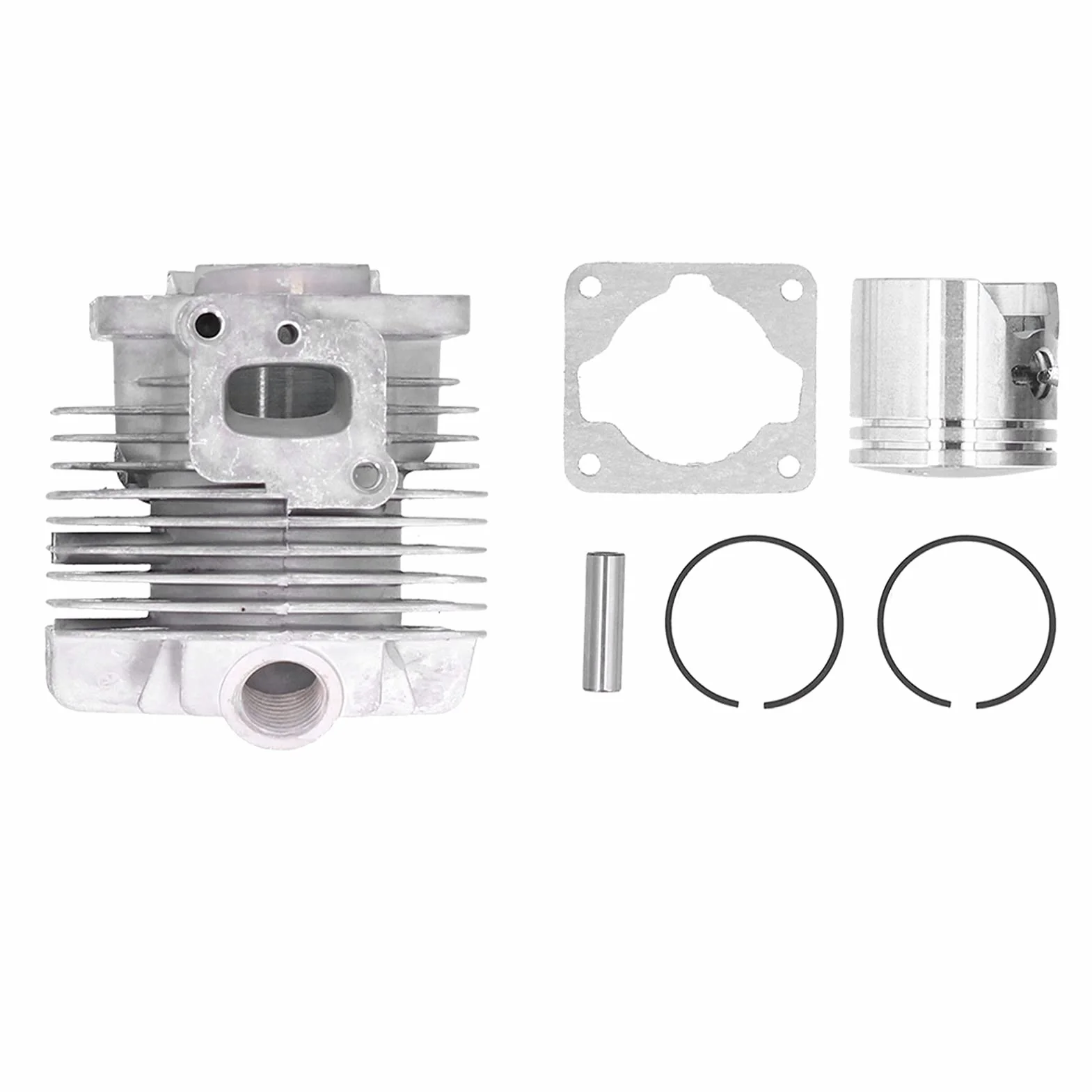 Cylinder do trymera, 34 mm cylindryczny pierścień tłoka klipsy zestaw uszczelek zamiennik dla TL26/CG260 1E34F części do cięcia trymera