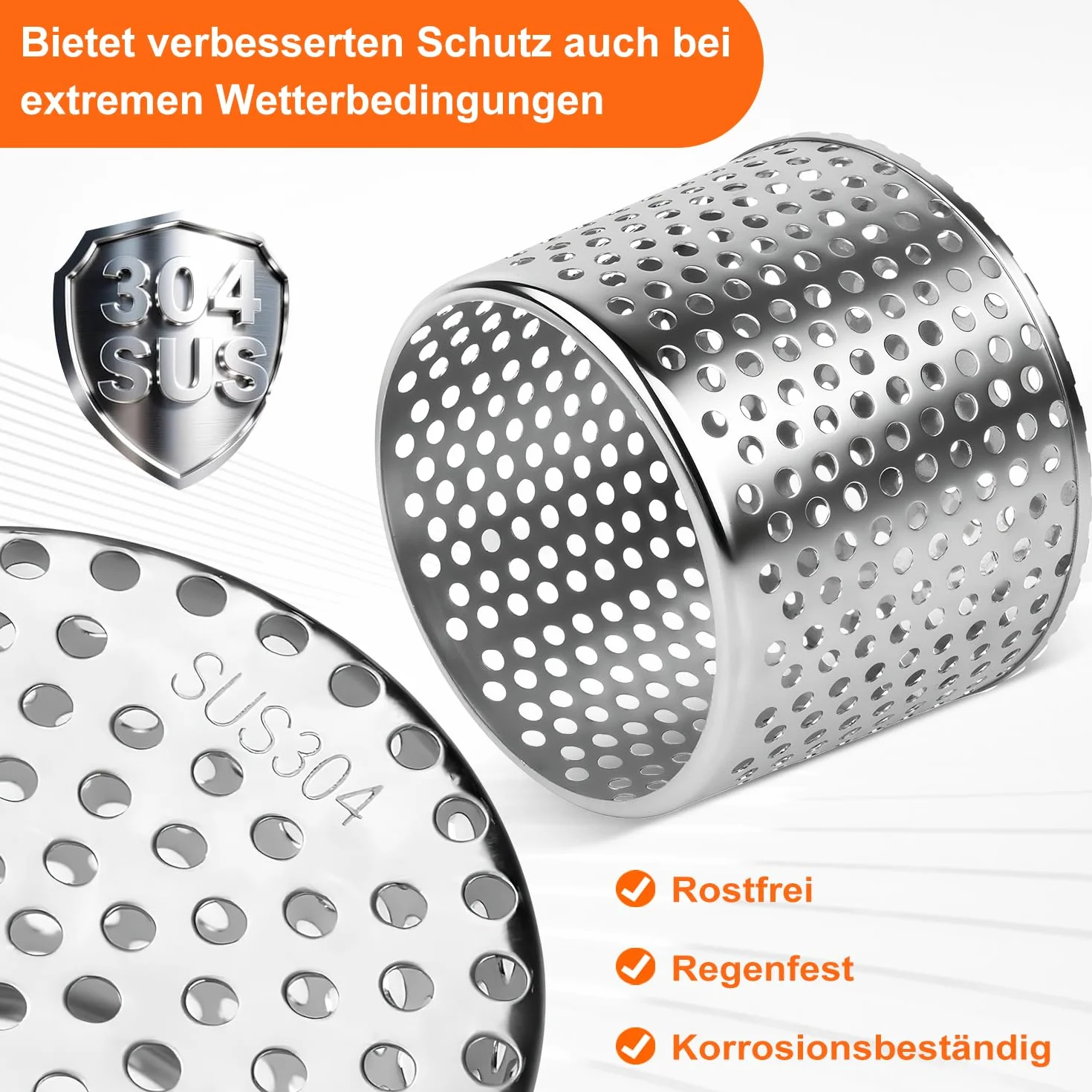 Okrągła kratka rynnowa ze stali nierdzewnej 304 110 mm