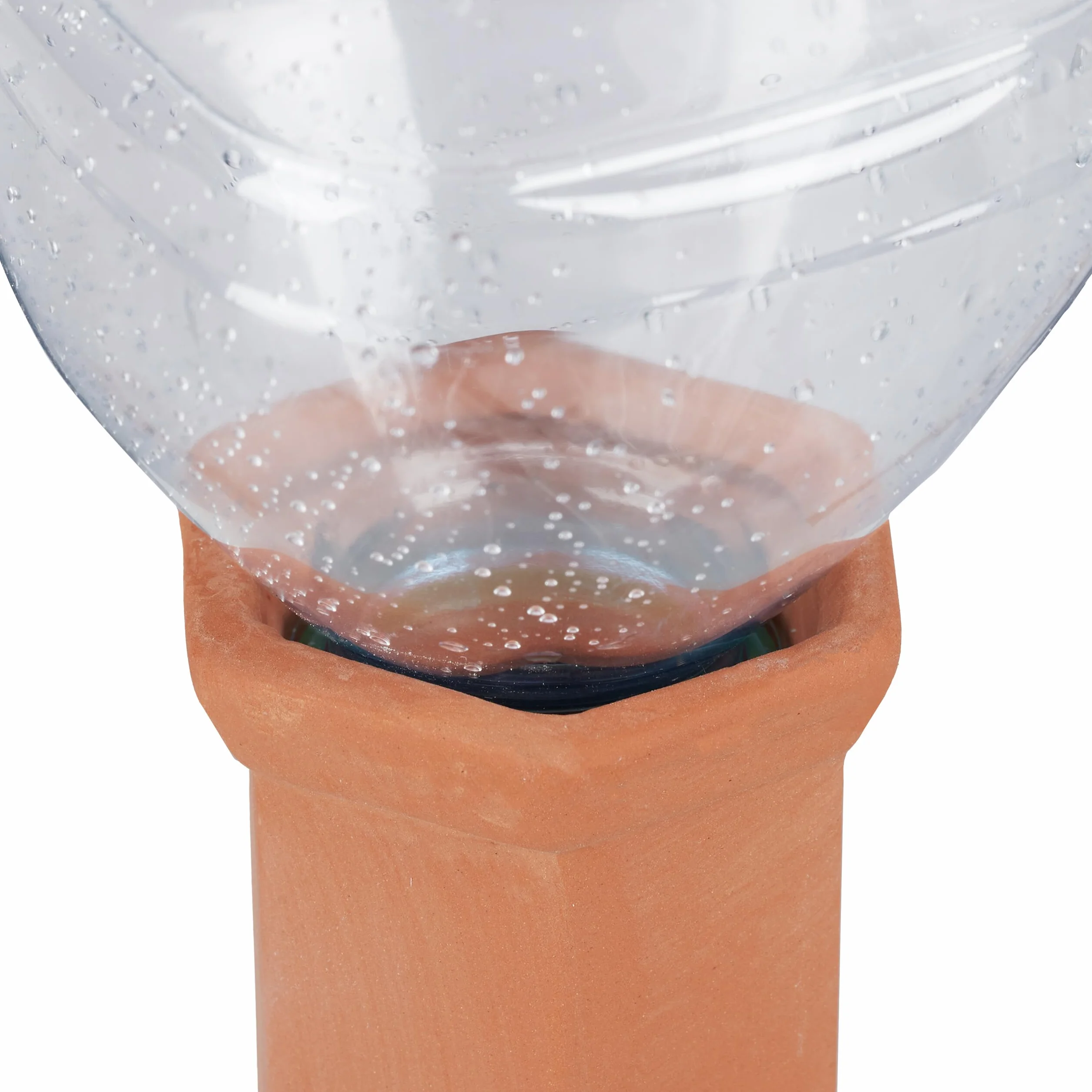 Relaxdays Stożek do podlewania zestaw 10 sztuk butelki PET 1,5 l terakota