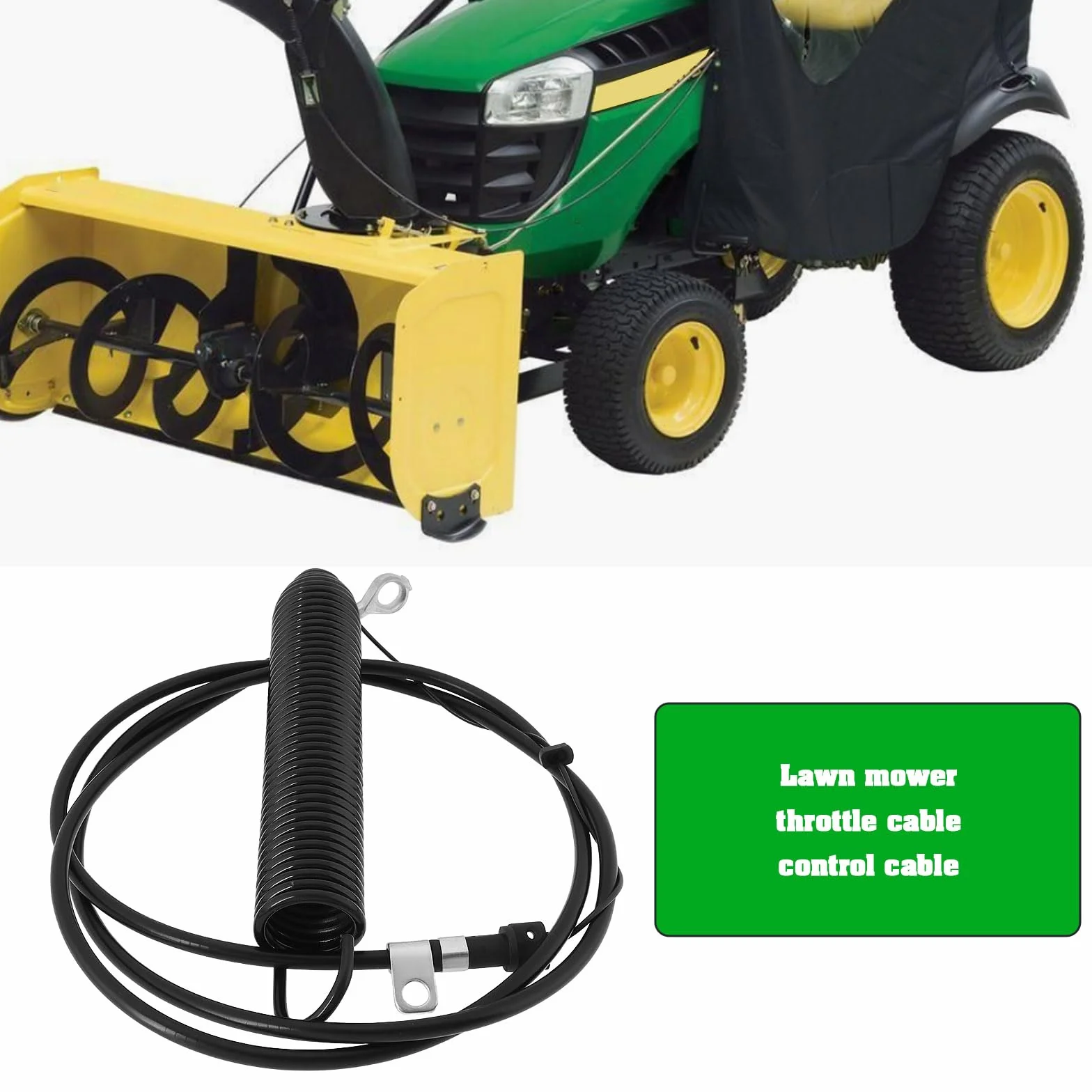 1 x przewód sterowania WOM ciągnika trawnikowego GY22387 część zamienna kabel sprzęgła sprzęgła GY21287 kompatybilny z John Deere D100 D105 D110 D120 S/N