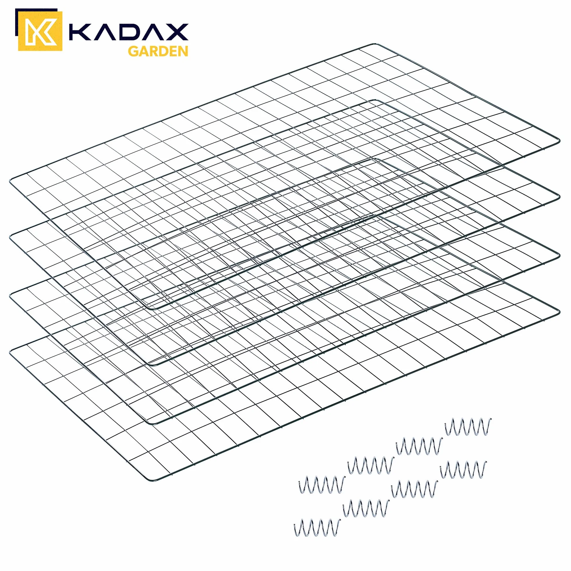 KADAX Kompostownik z siatki metalowej 70x90cm Dobra wentylacja i stabilność, odporny na warunki pogodowe, szybkie kompostowanie liści oraz skoszonej trawy