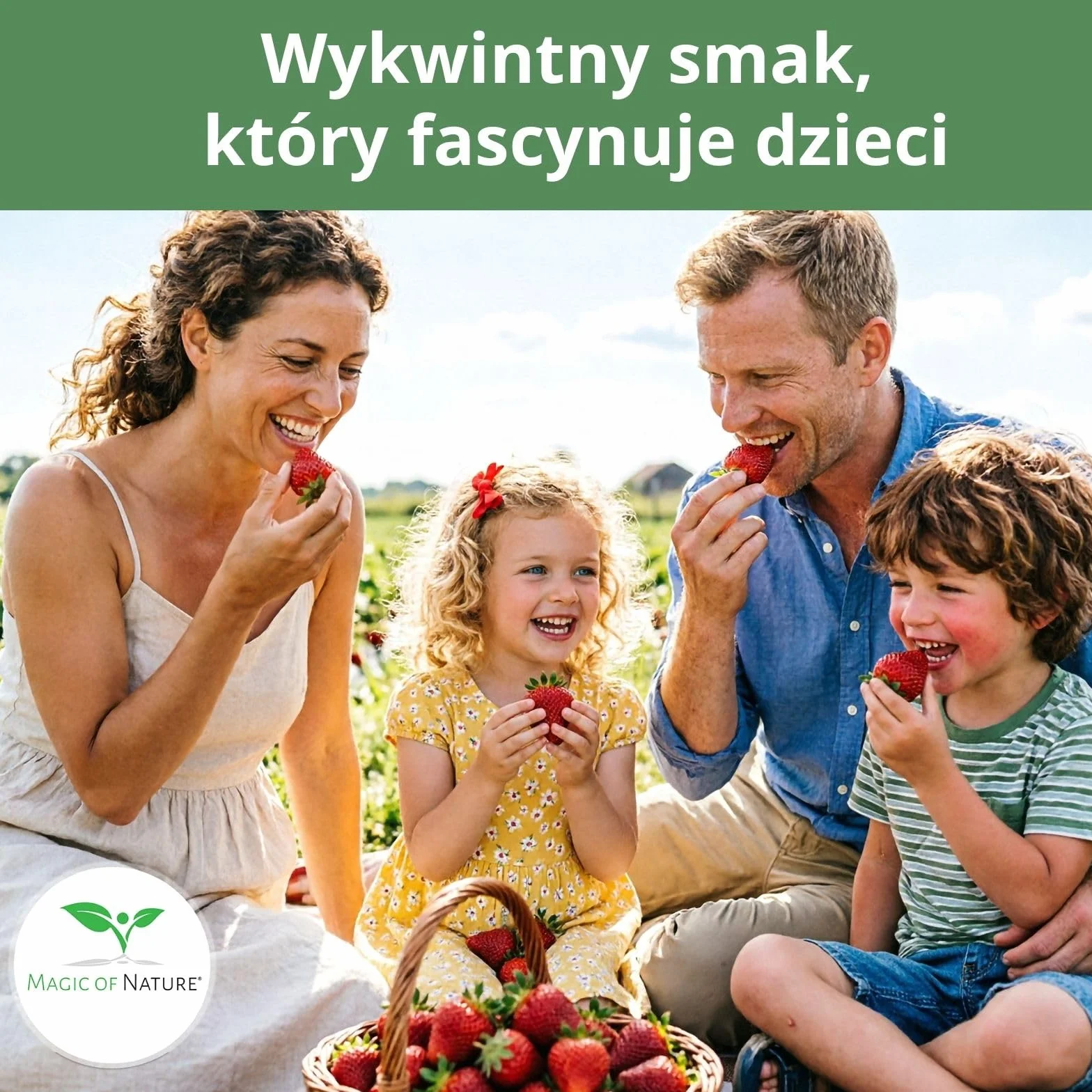 Magic of Nature Nasiona Truskawki Olbrzymiej ok. 100 szt. – Największa truskawka świata „Giant” – Słodkie owoce – Mrozoodporna i Wieloletnia