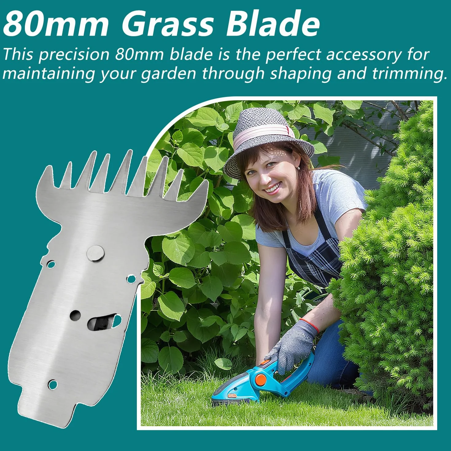 deawater 1 szt. 2609003884 80 mm ostrze do nożyc do trawy 7,2 AGS 10,8 LI do Bosch Home and Garden
