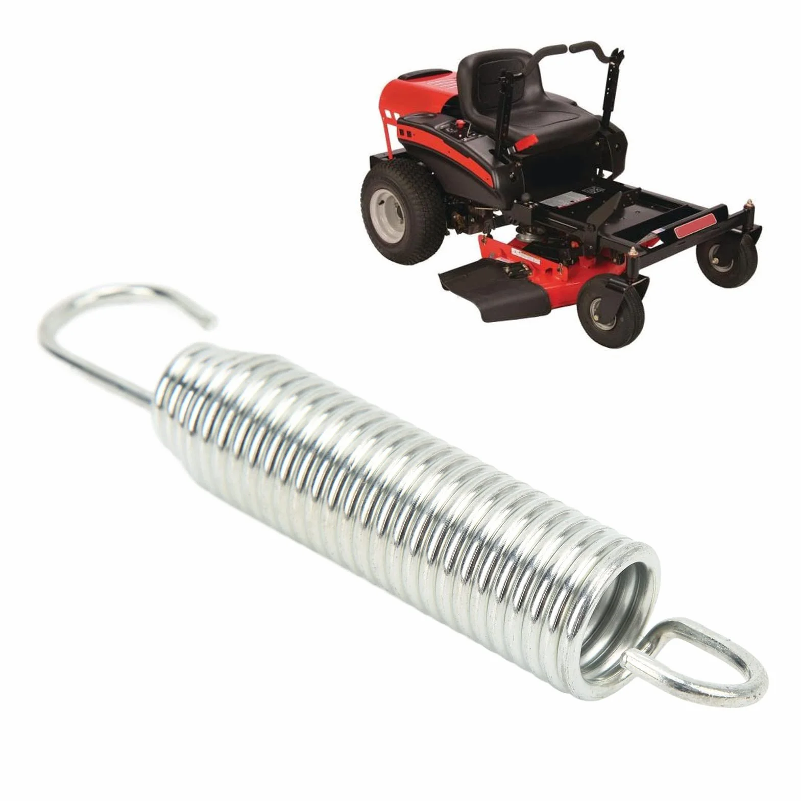 Tbest Sprężyna Przedłużająca do Ciągnika, Metalowa Sprężyna Naciągowa 08320300 0.135x0.98x6.0in Naprawa Zamiennik do Kosiarki Ariens